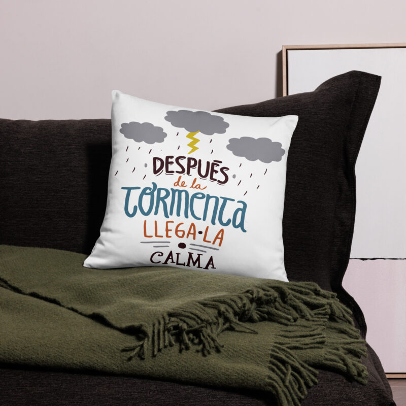 Después de la Tormenta Llega la Calma - cojín