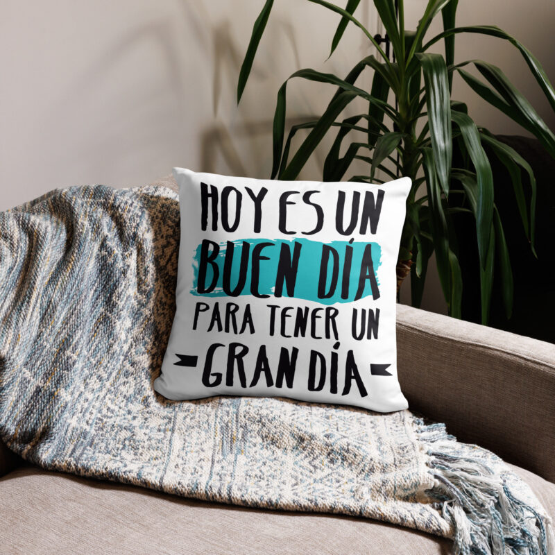 Hoy es un buen día, para tener un gran día - cojín