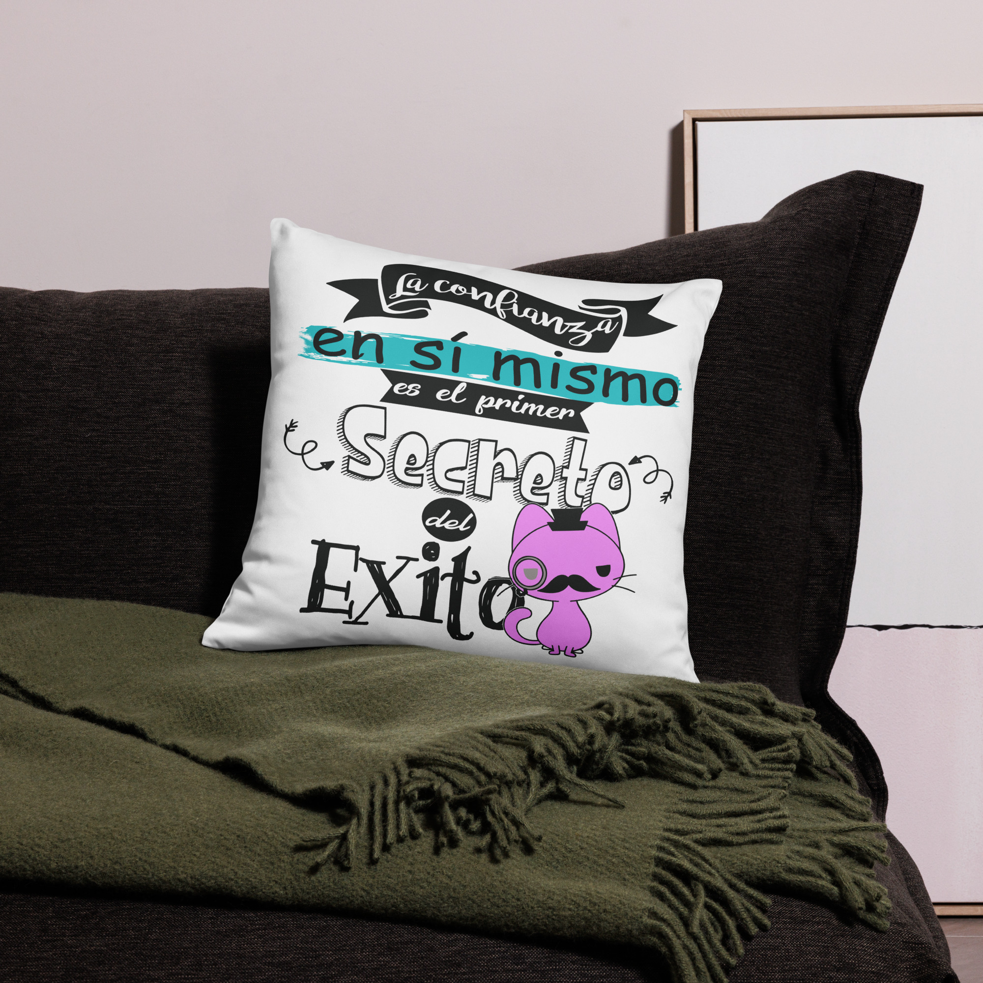 La confianza en si mismo es el primer secreto del éxito - cojín - Imagen 2