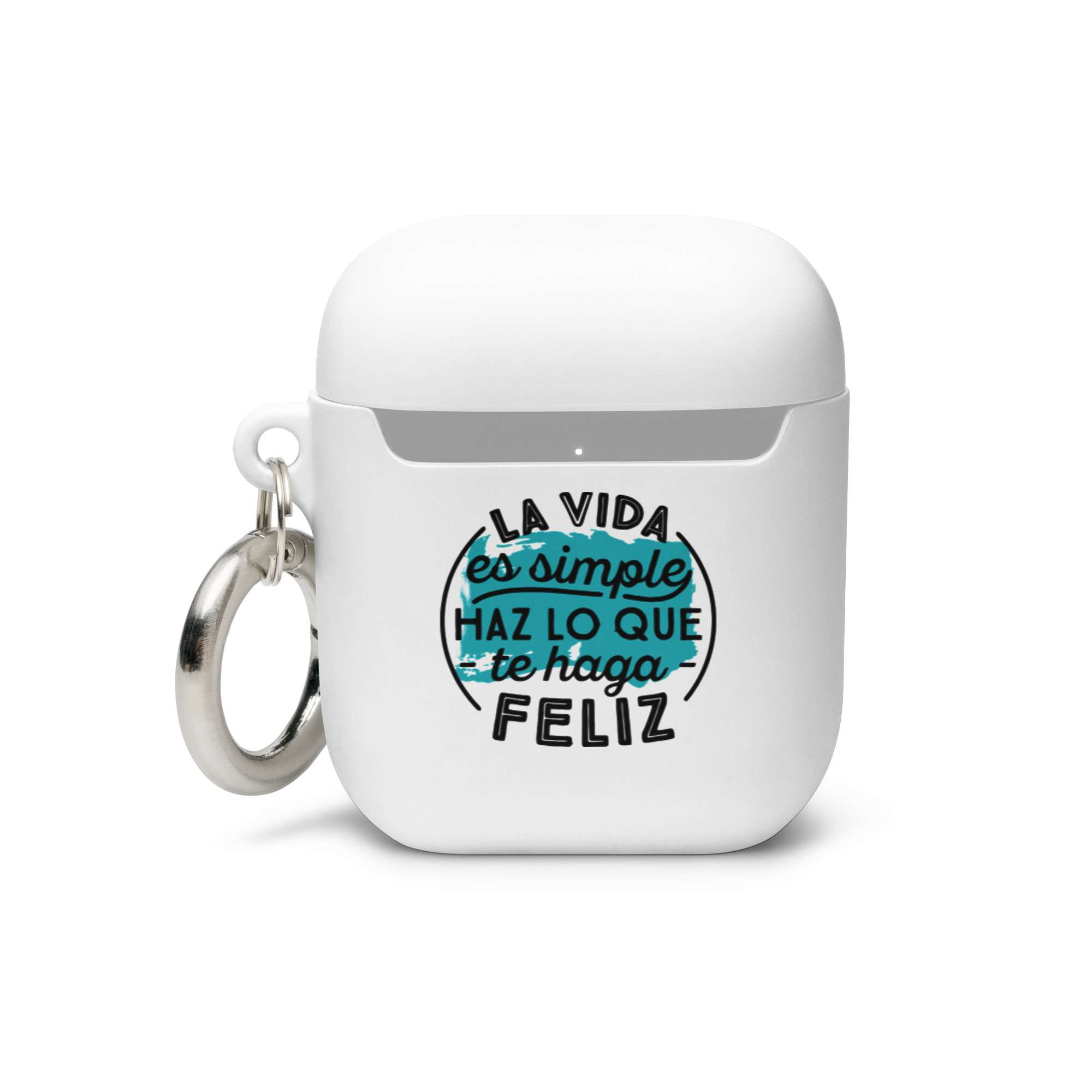 La Vida es simple, haz lo que te haga feliz - Funda de silicona para AirPods® - Imagen 2