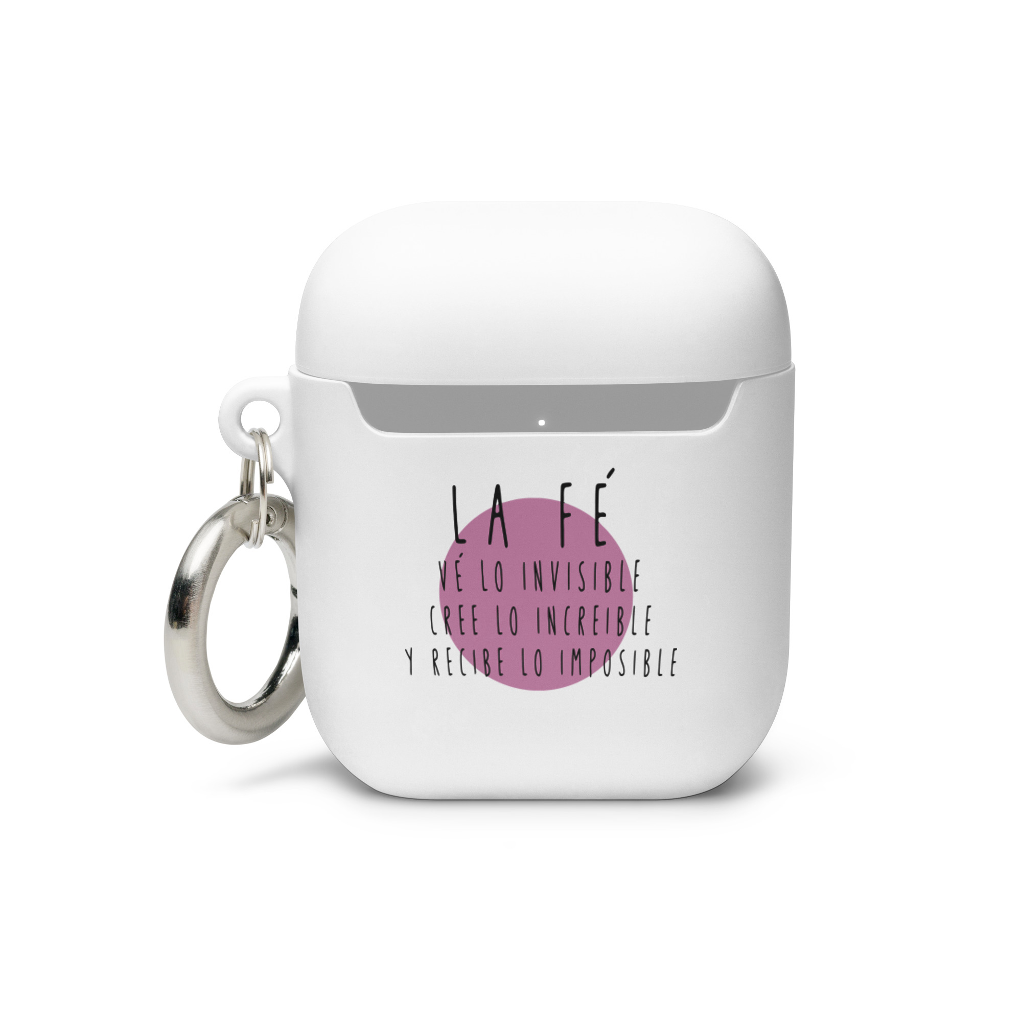 La fe ve lo invisible, cree lo increíble y recibe lo imposible - Funda de silicona para AirPods® - Imagen 2