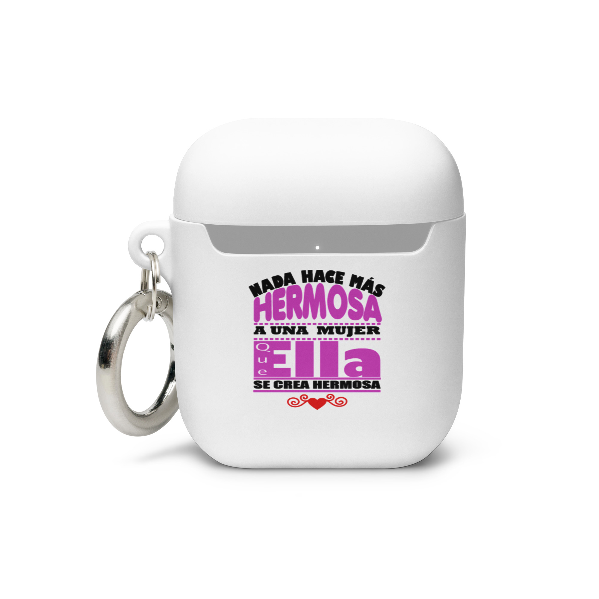 Nada hace mas hermosa a una mujer que ella se crea hermosa - Funda de silicona para AirPods® - Imagen 2