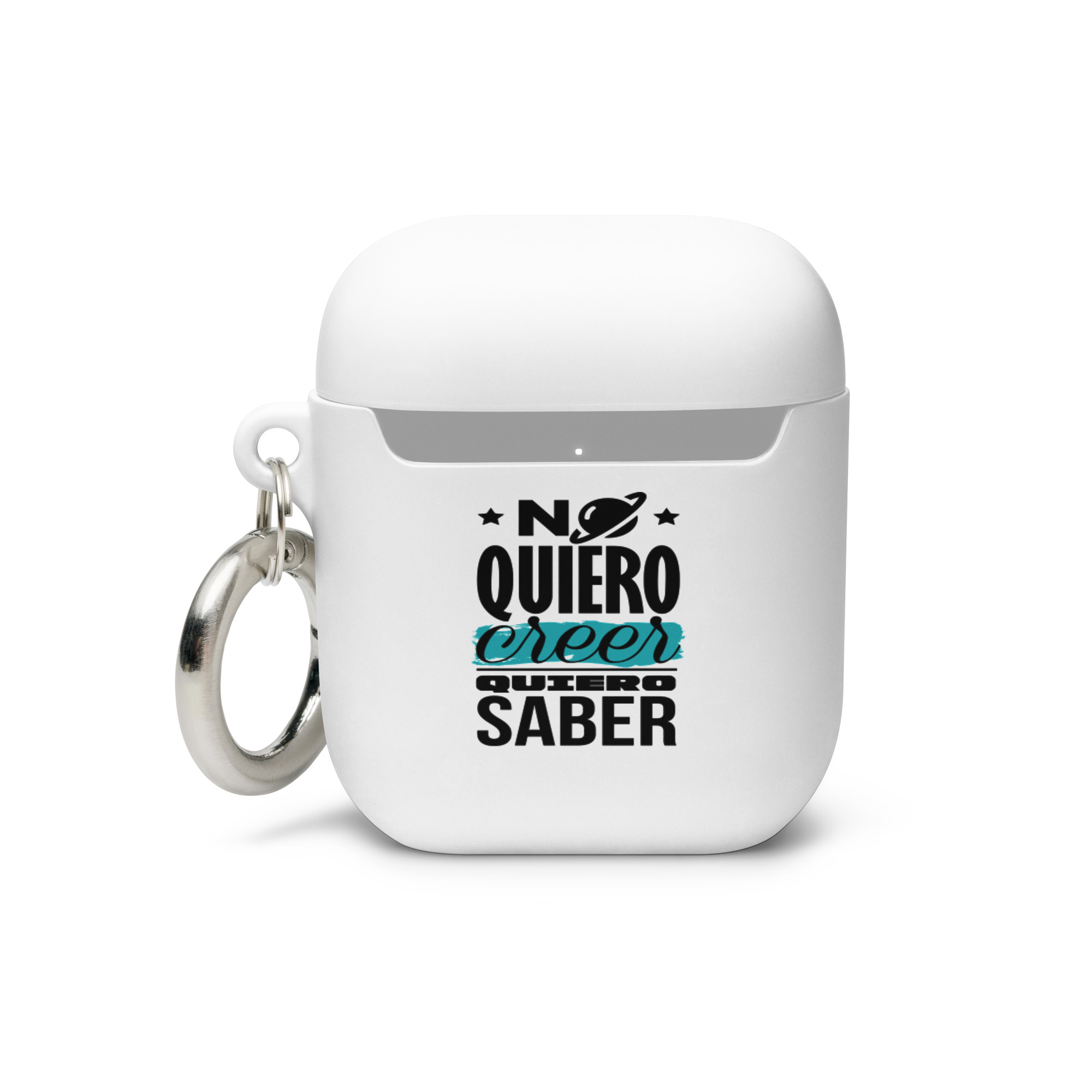 No quiero creer quiero saber - Funda de silicona para AirPods® - Imagen 2