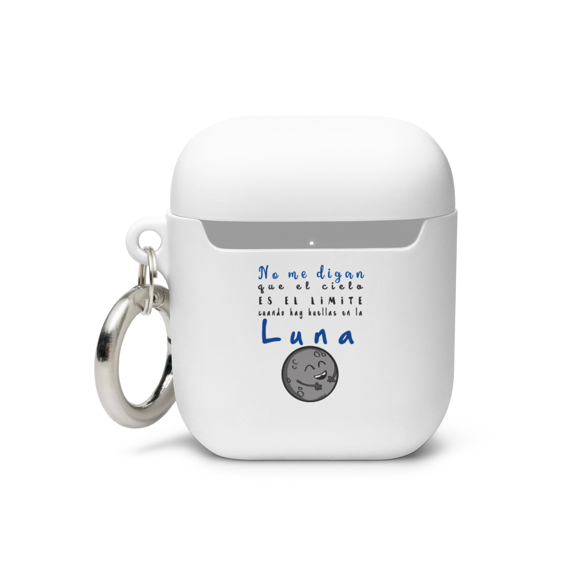 No me digan que el cielo es el límite cuando hay huellas en la luna - Funda de silicona para AirPods® - Imagen 2