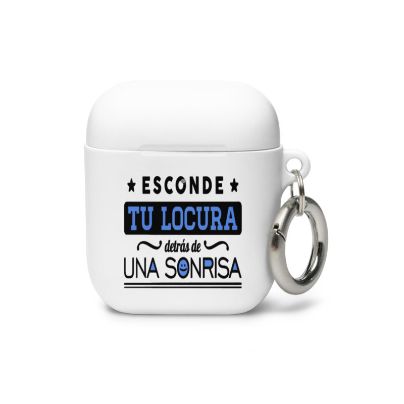 Esconde tu locura detrás de una sonrisa - Funda de silicona para AirPods®