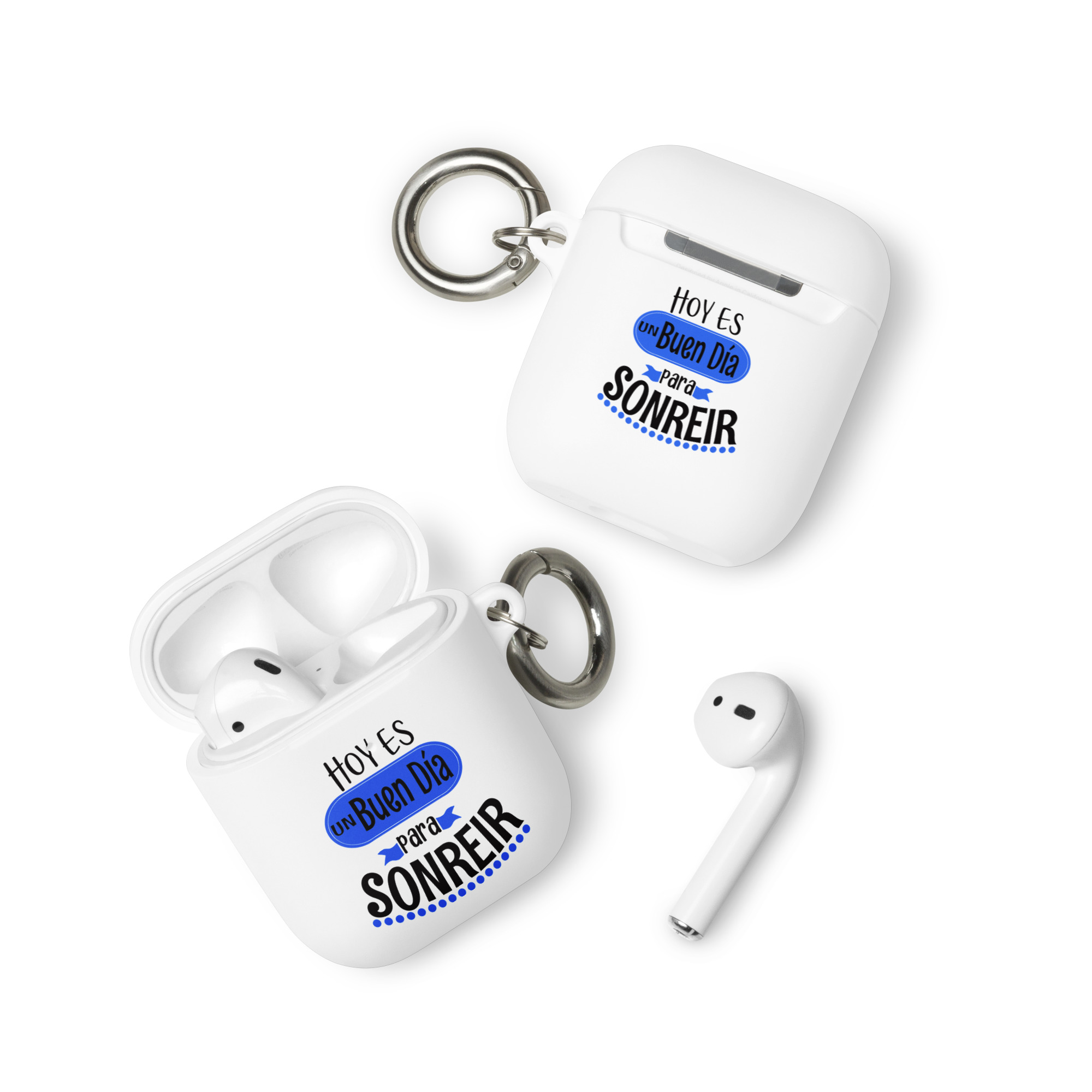 Hoy es un buen día para sonreír - Funda de silicona para AirPods® - Imagen 5