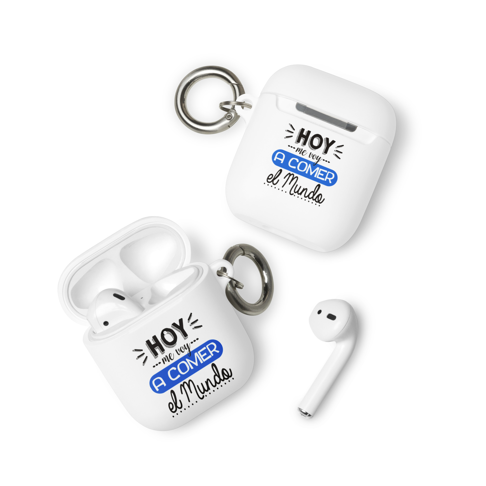 Hoy me voy a comer el mundo - Funda de silicona para AirPods® - Imagen 5