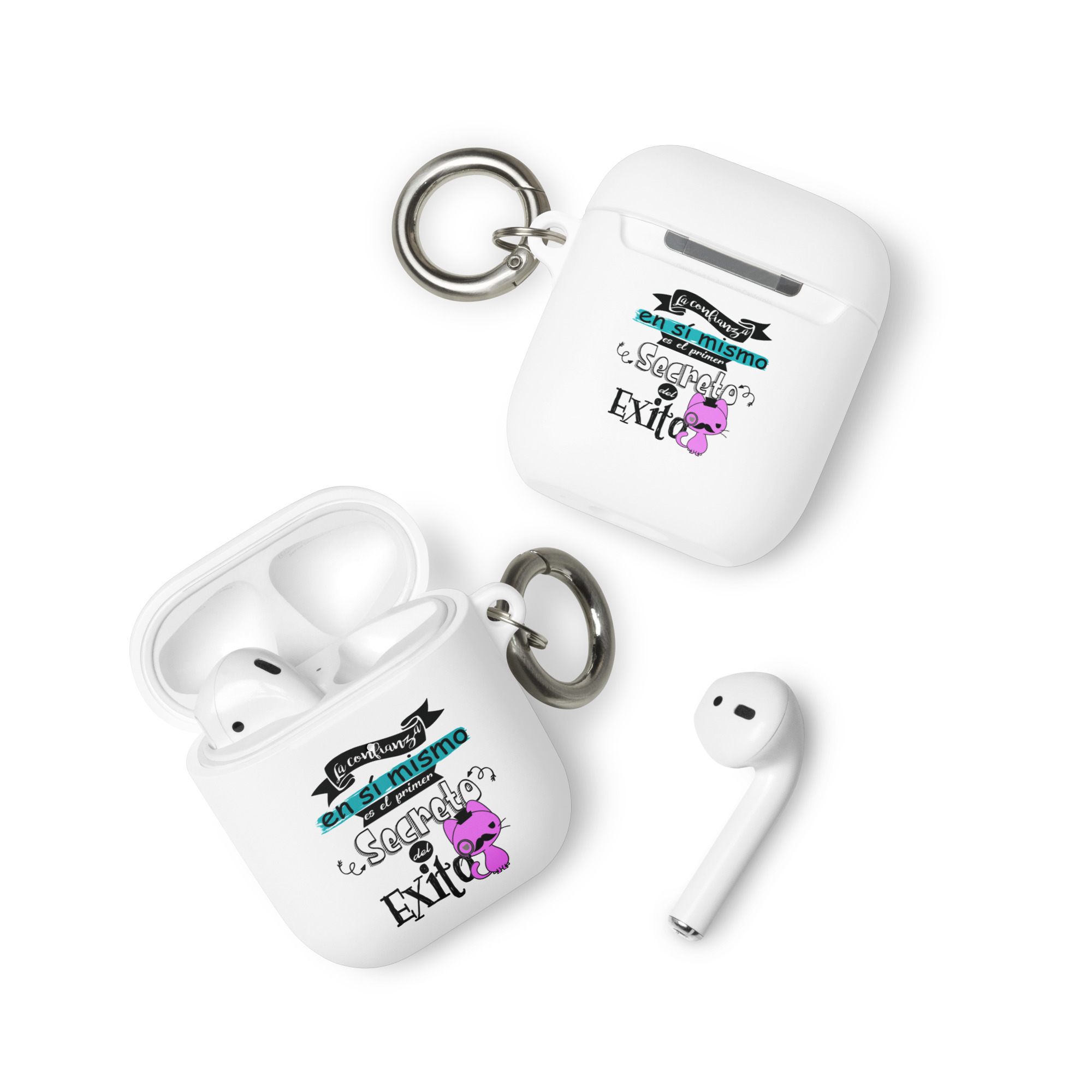 La confianza en si mismo es el primer secreto del éxito - Funda de silicona para AirPods® - Imagen 5