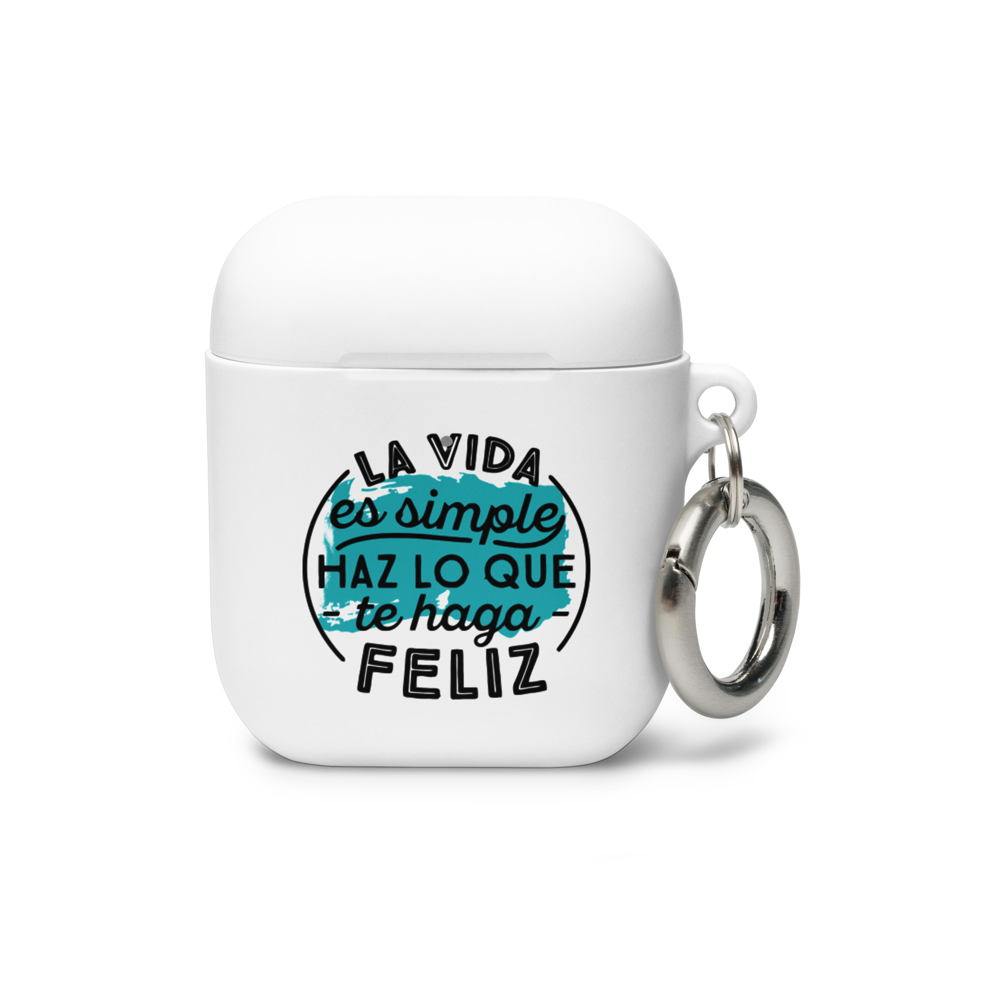 La Vida es simple, haz lo que te haga feliz - Funda de silicona para AirPods®
