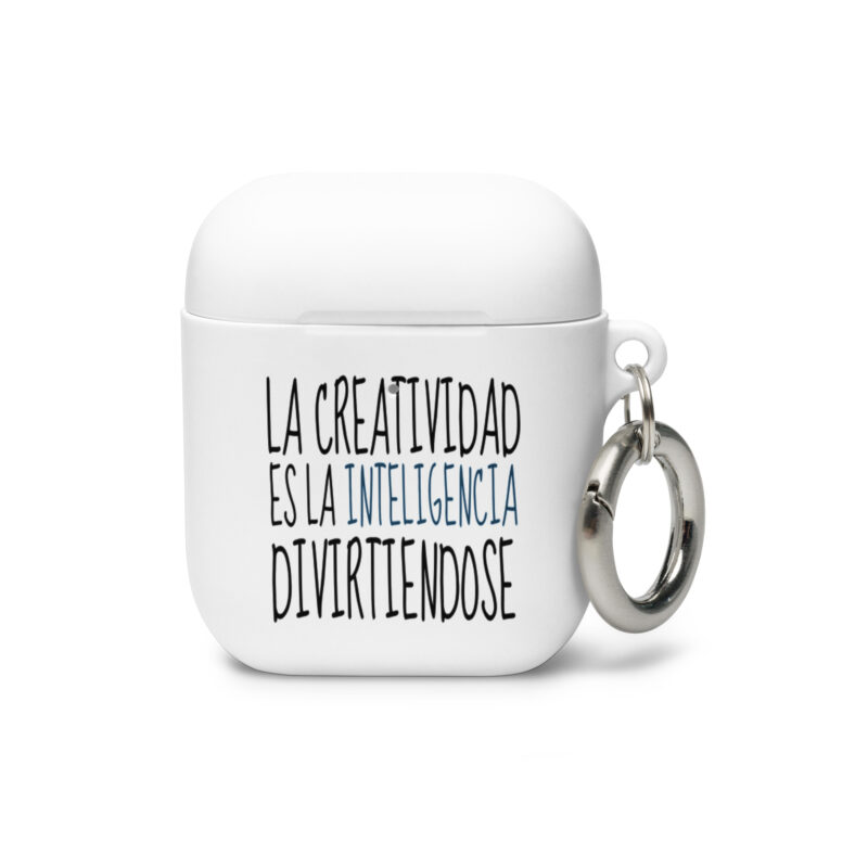 La creatividad es la inteligencia divirtiéndose - Funda de silicona para AirPods®