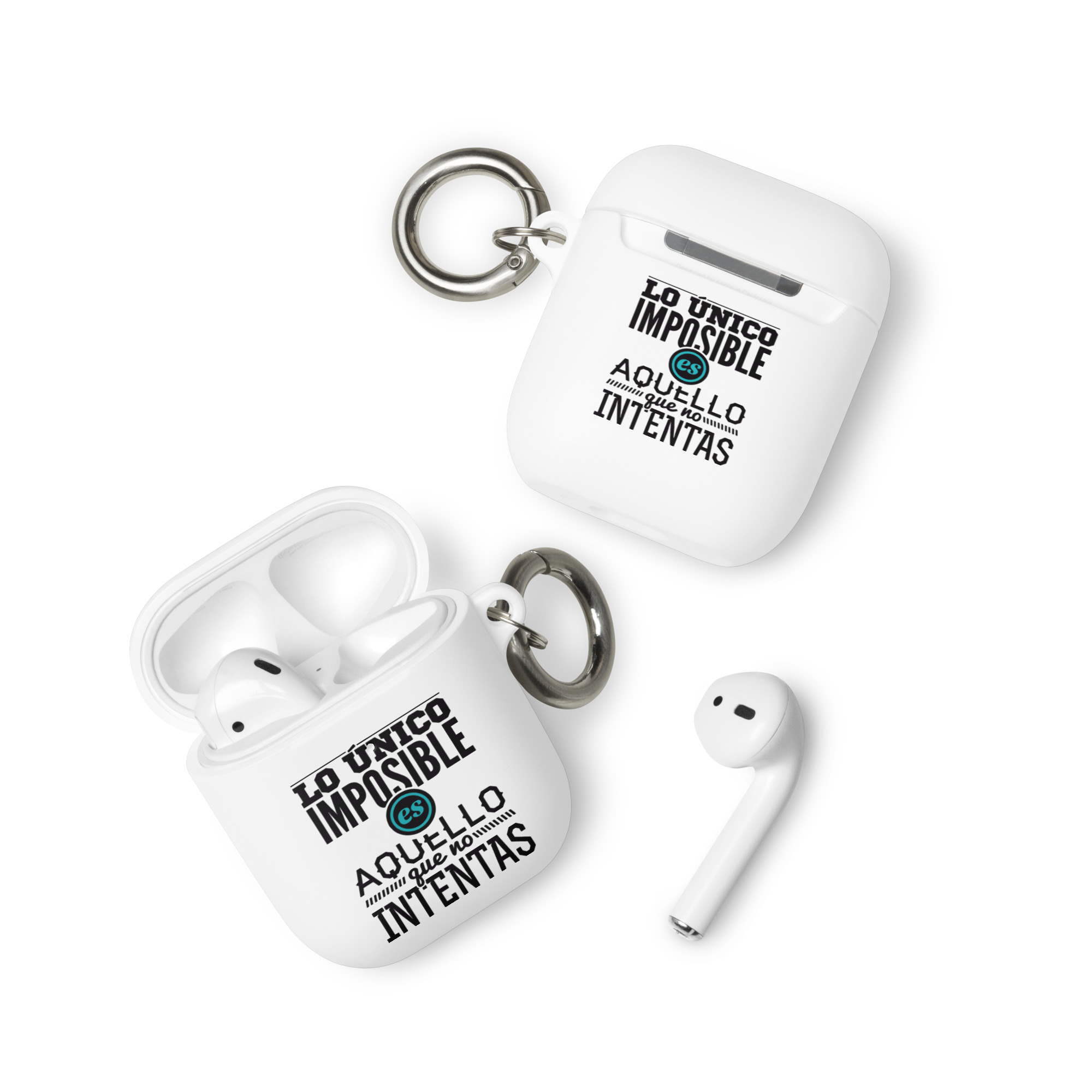 Lo único imposible es aquello que no intentas - Funda de silicona para AirPods® - Imagen 5
