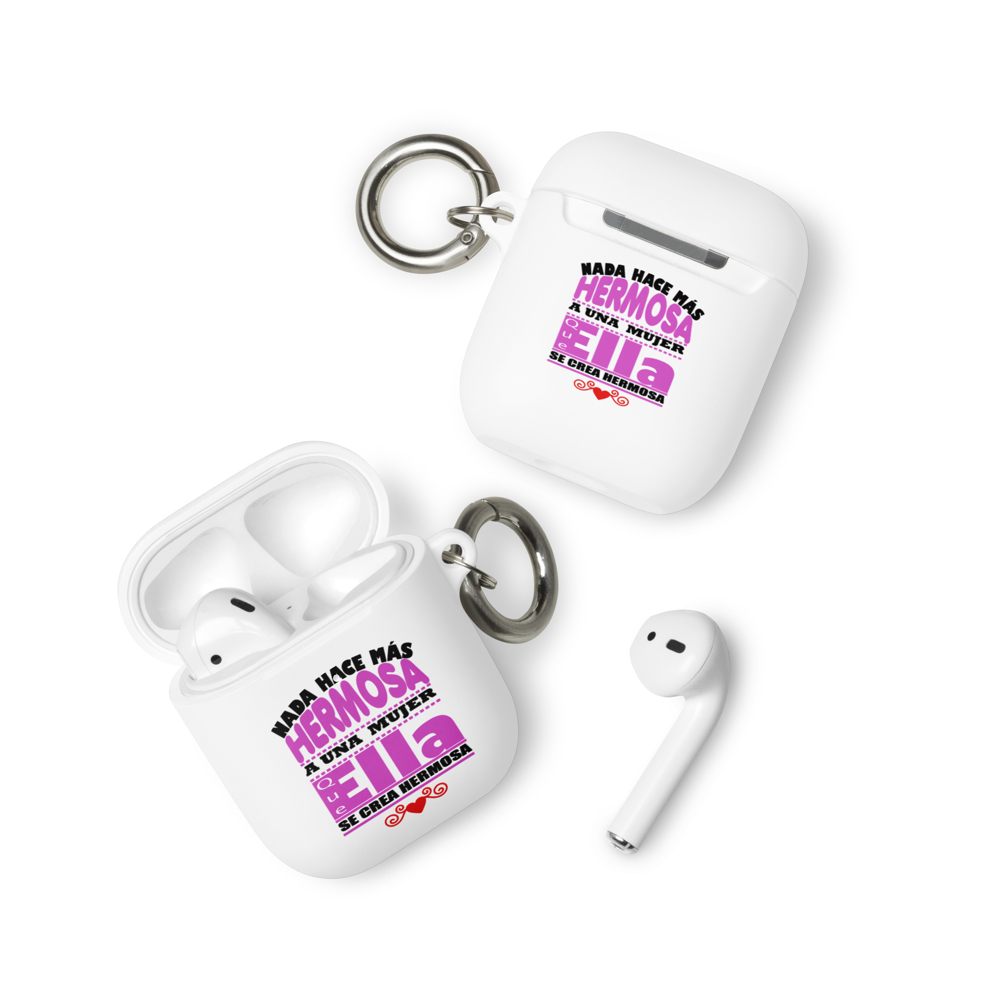 Nada hace mas hermosa a una mujer que ella se crea hermosa - Funda de silicona para AirPods® - Imagen 5