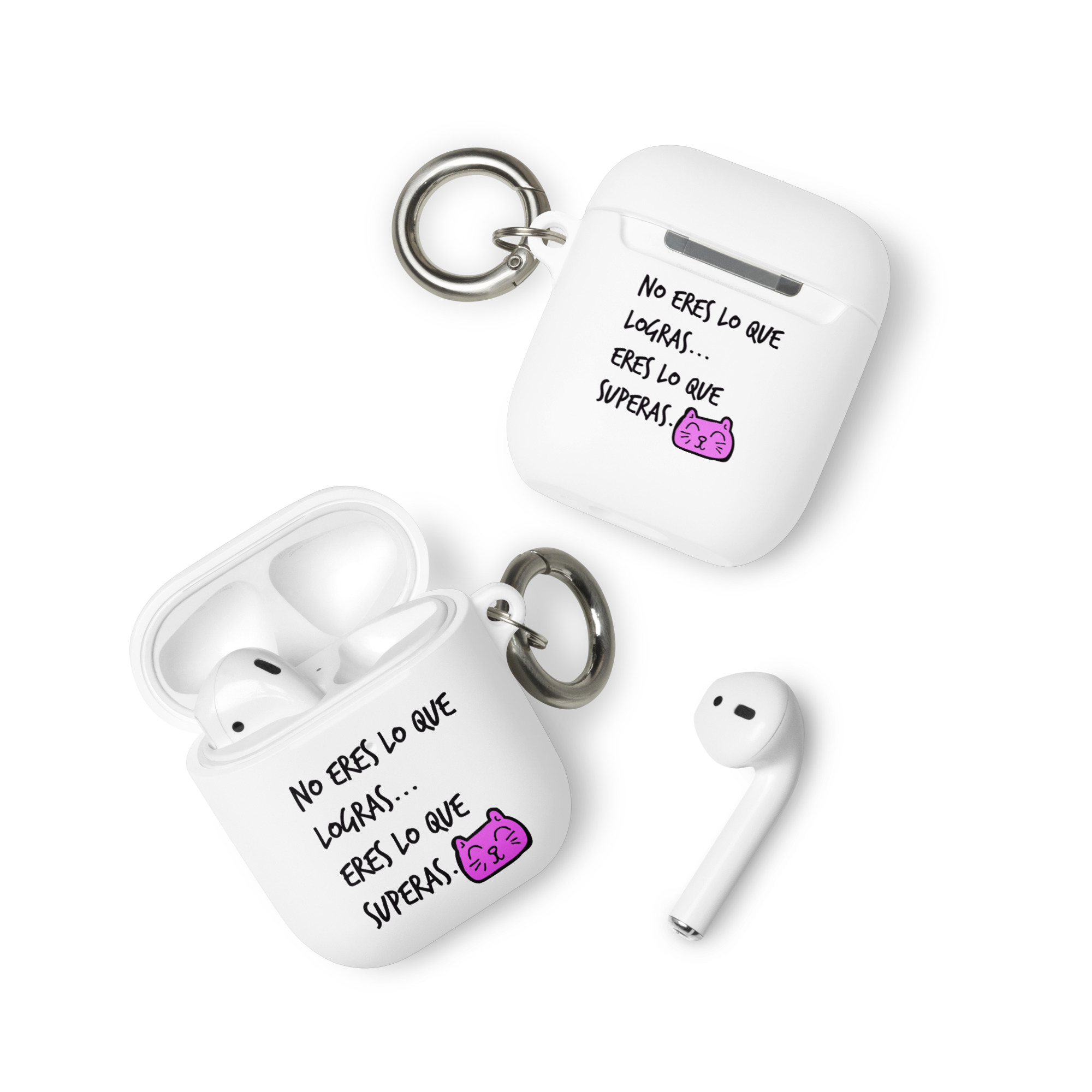 No eres lo que logras, eres lo que superas - Funda de silicona para AirPods® - Imagen 5