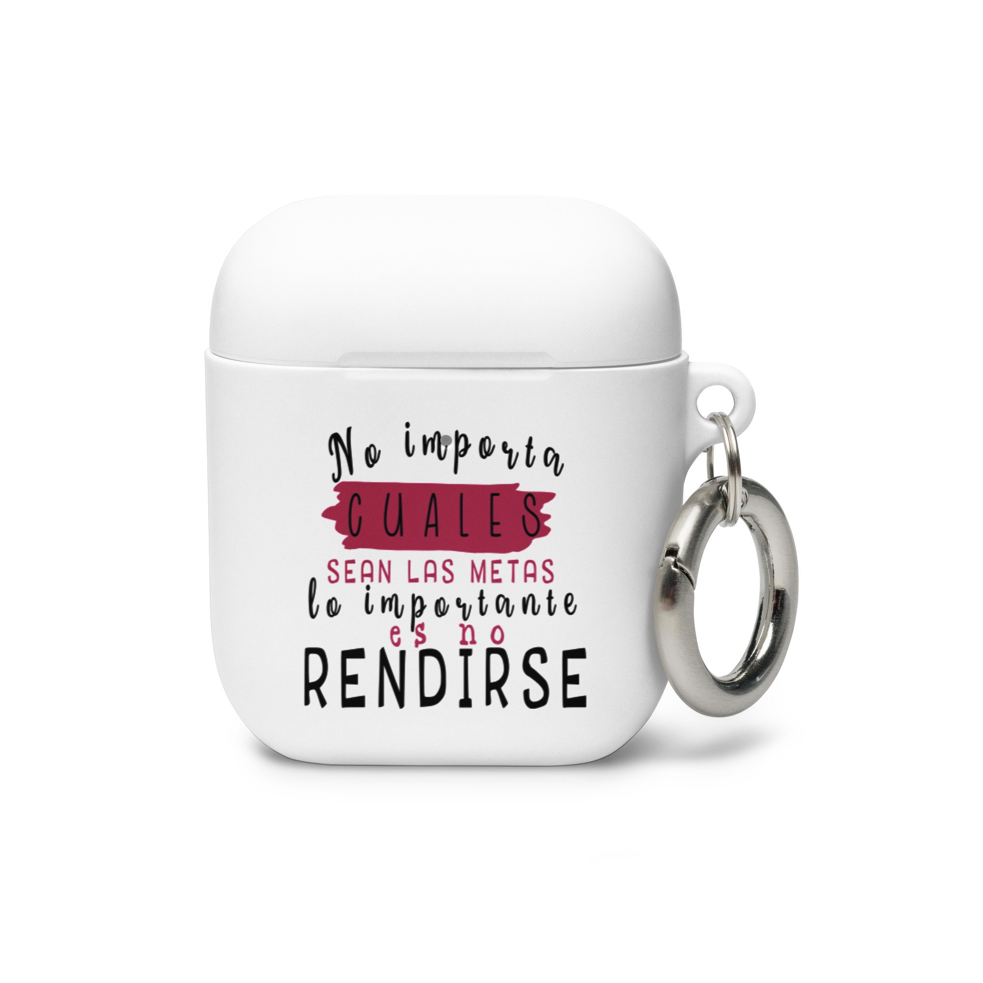 No importa hoy cuales sean tus metas, lo importante es no rendirse - Funda de silicona para AirPods®