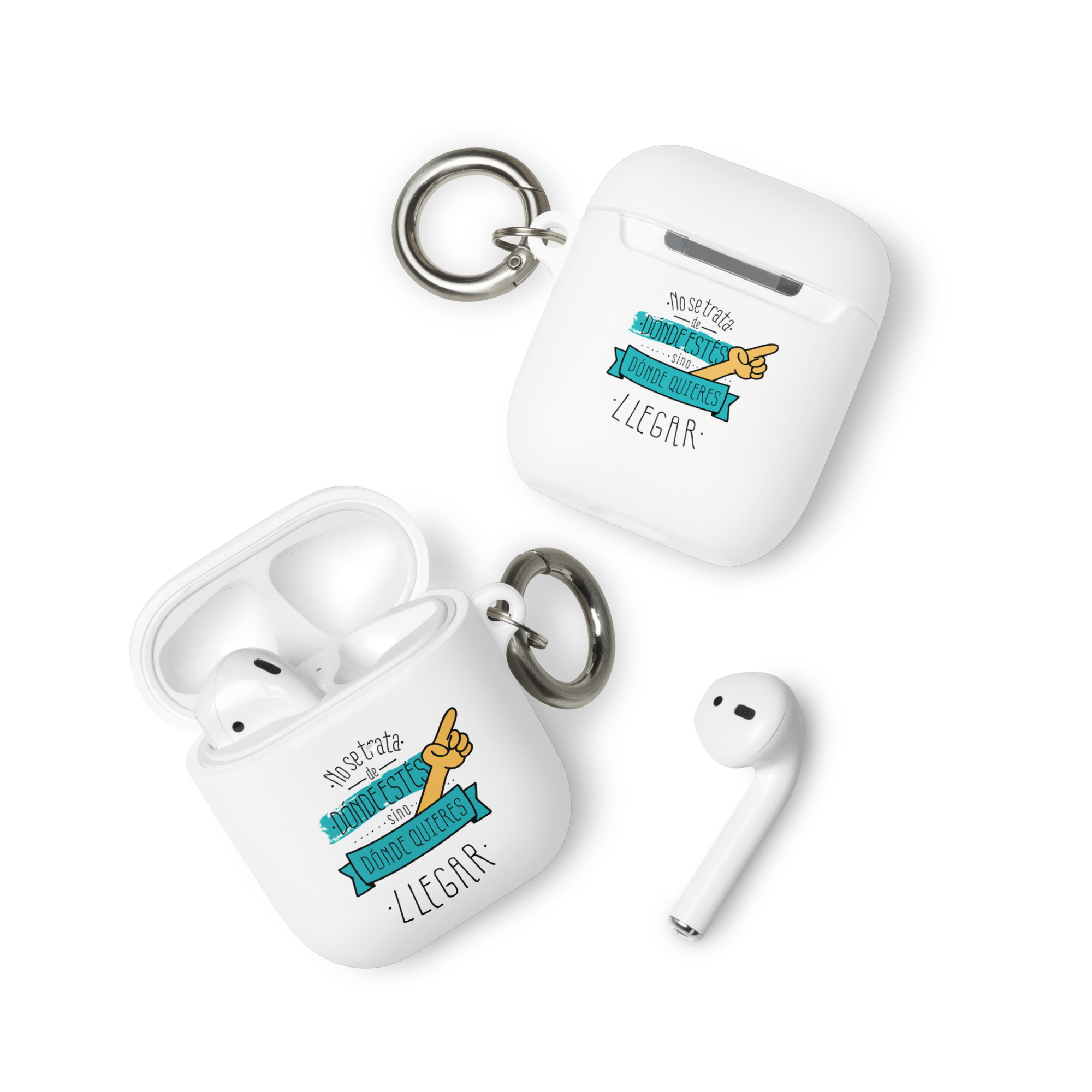 No se trata de donde estés si no donde quieres llegar - Funda de silicona para AirPods® - Imagen 5