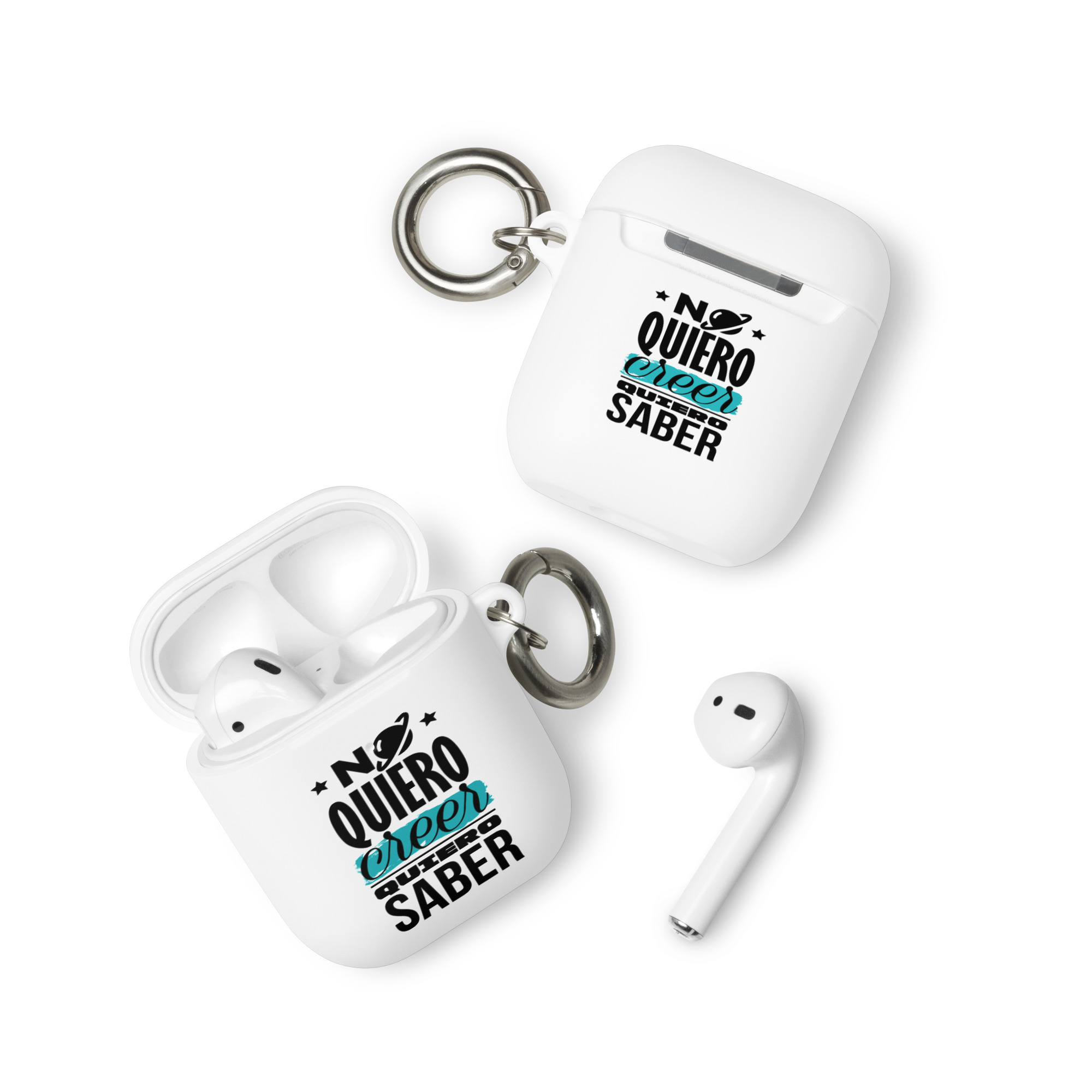 No quiero creer quiero saber - Funda de silicona para AirPods® - Imagen 5