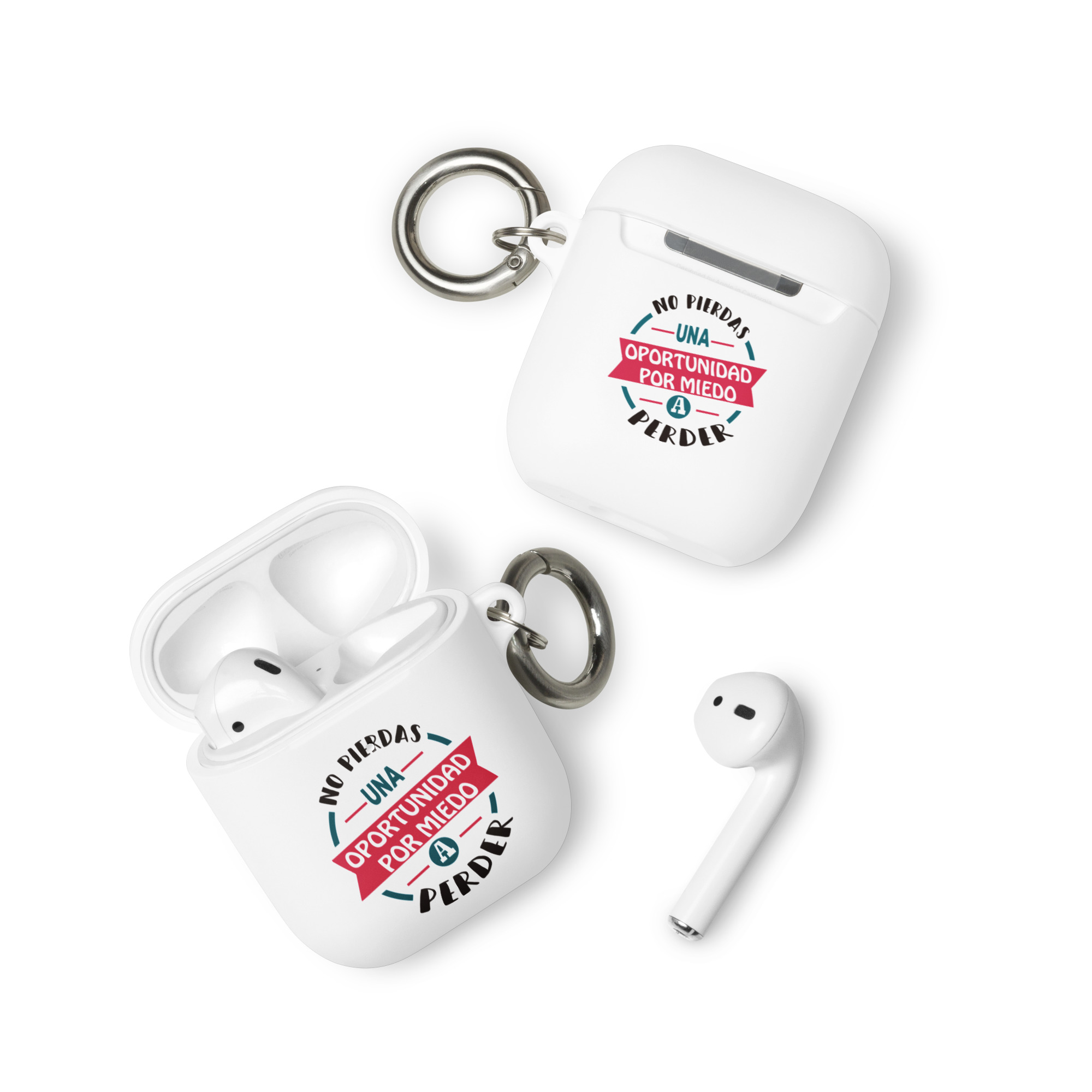 No pierdas una oportunidad por miedo a perder - Funda de silicona para AirPods® - Imagen 5
