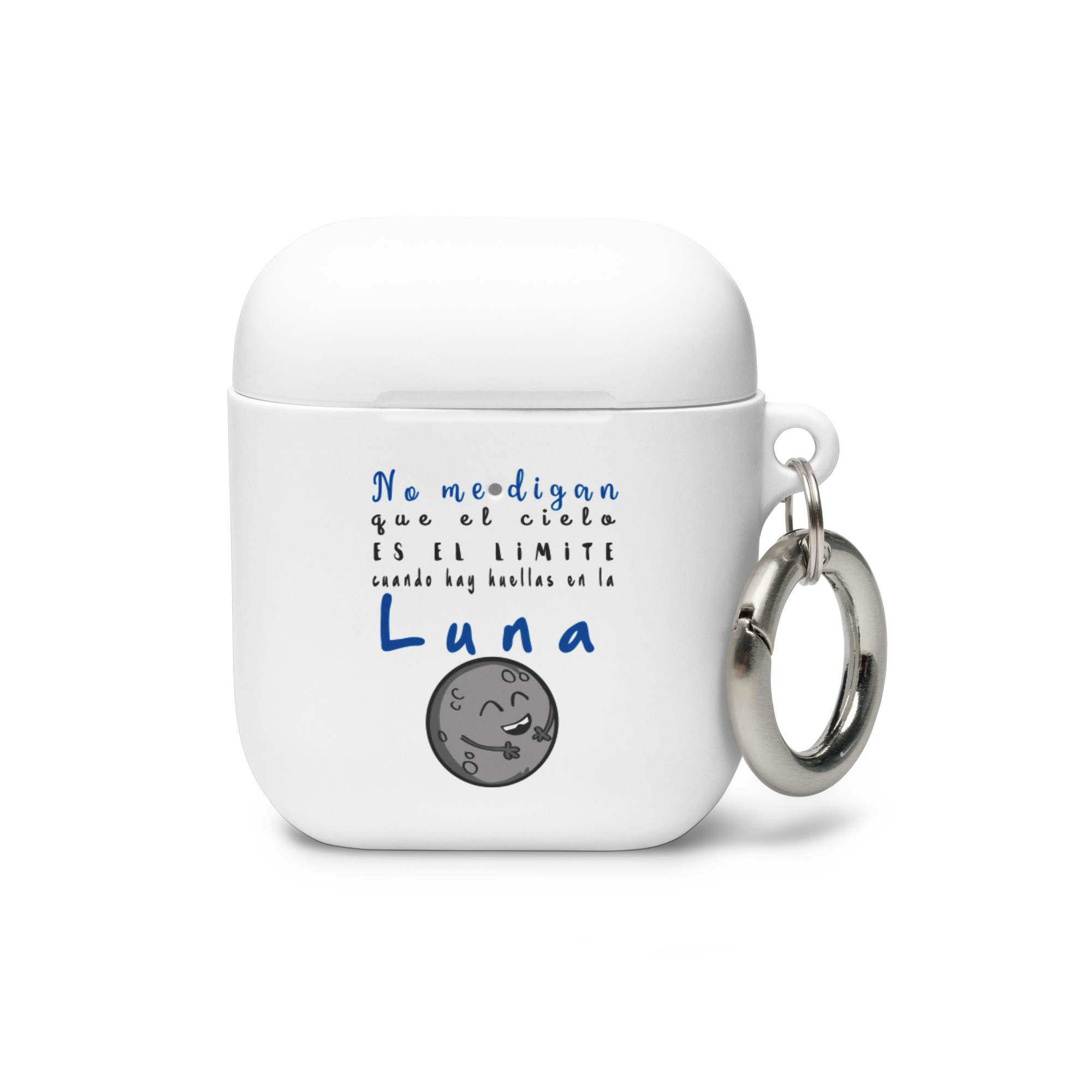 No me digan que el cielo es el límite cuando hay huellas en la luna - Funda de silicona para AirPods®