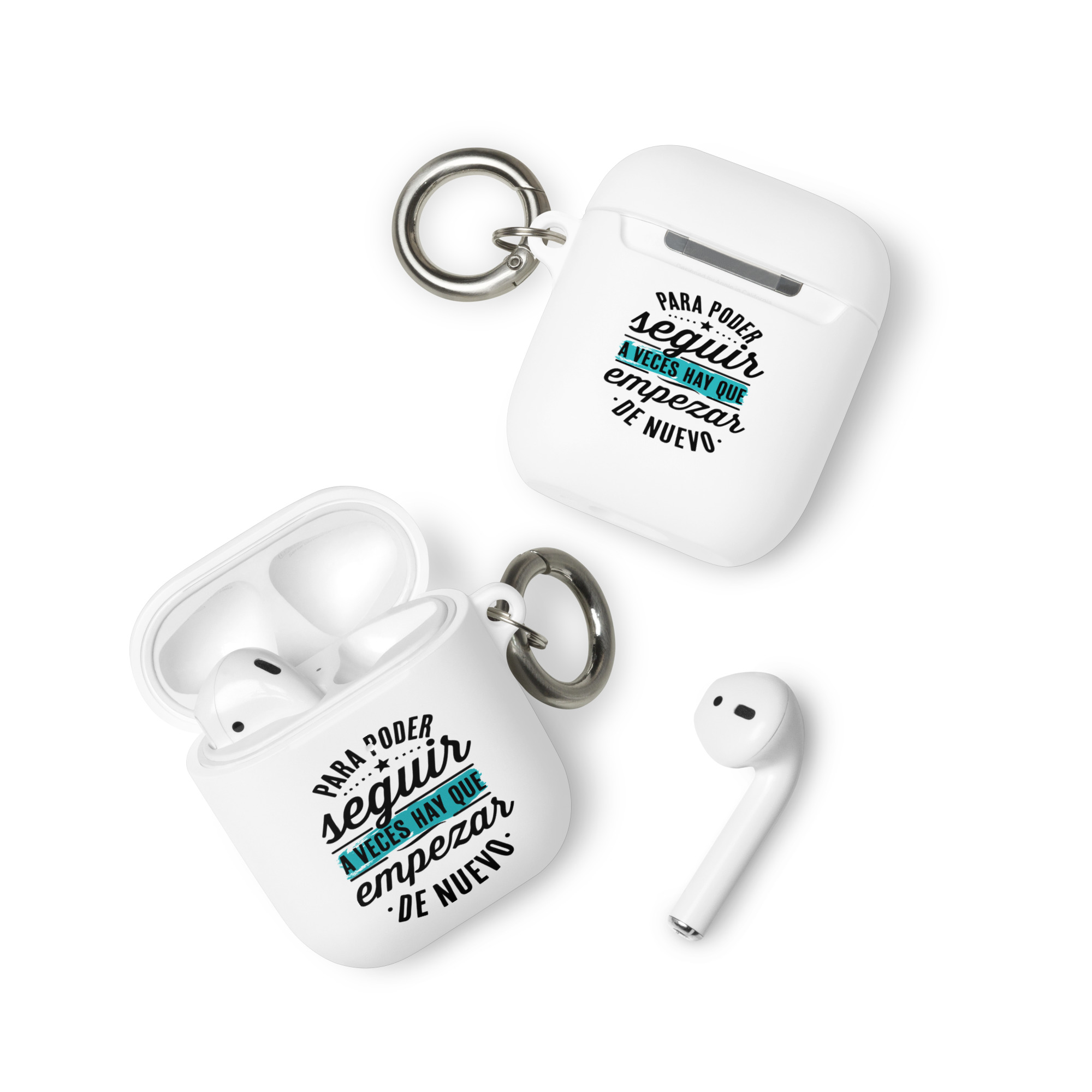 Para poder seguir a veces hay que empezar de nuevo - Funda de silicona para AirPods® - Imagen 5