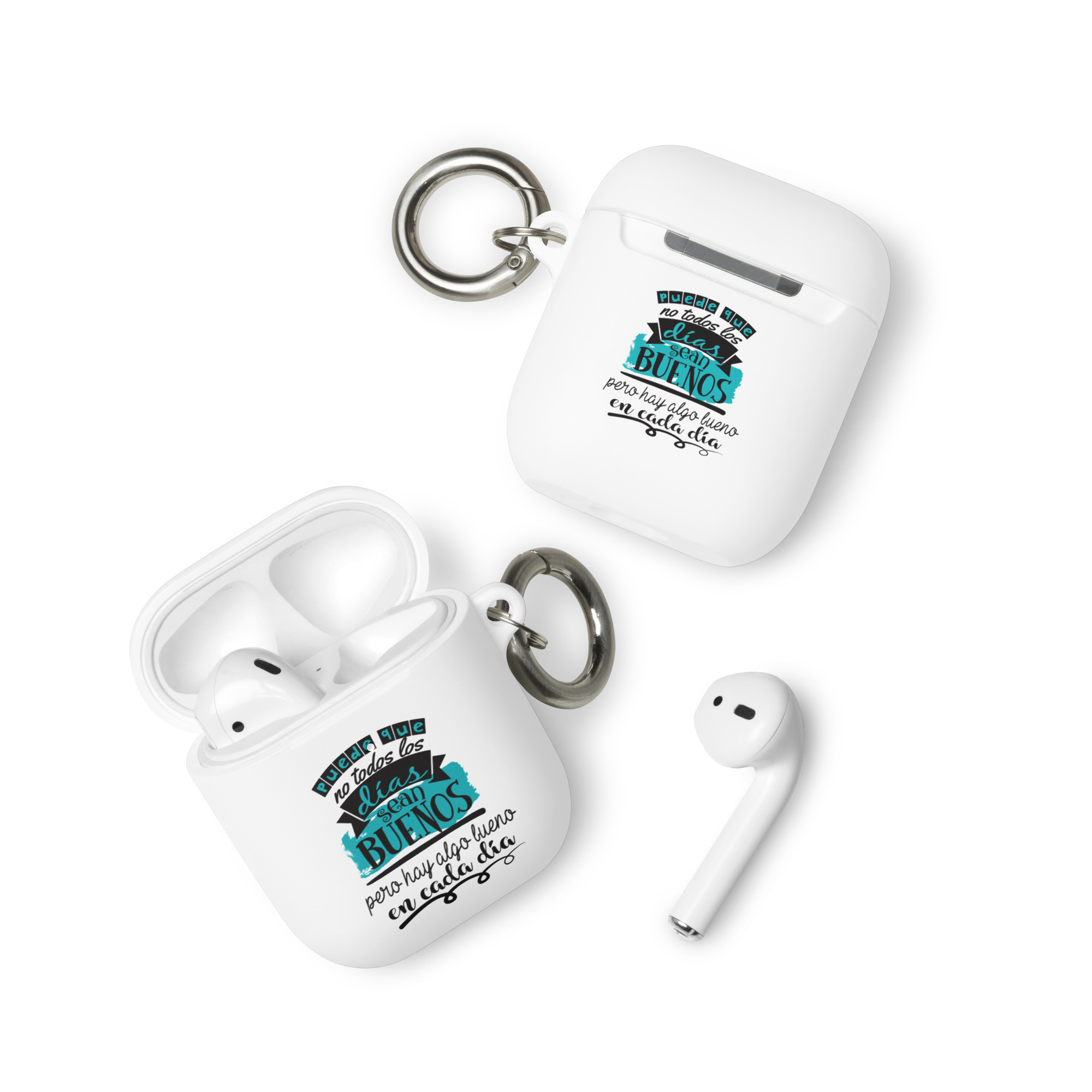 Puede que no todos los días sean buenos, pero hay algo bueno en cada día - Funda de silicona para AirPods® - Imagen 5