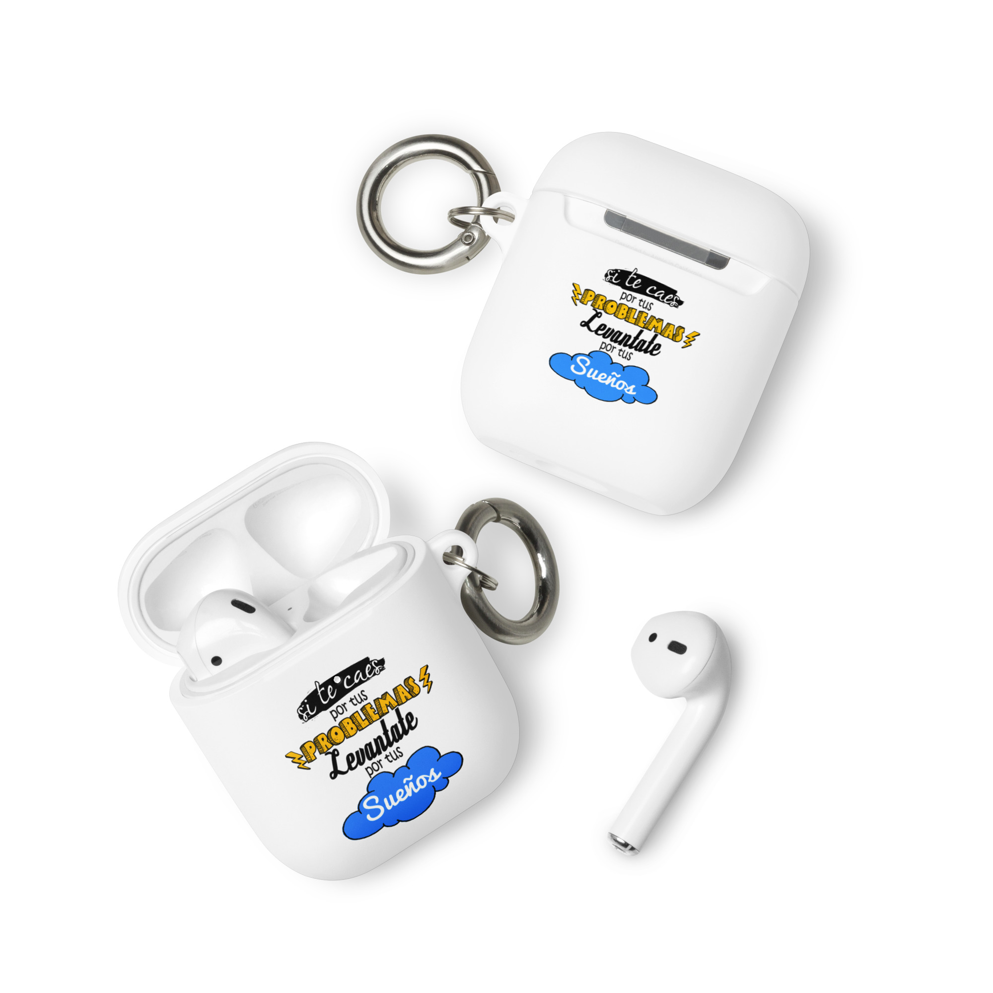 Si te caes por tus problemas, levántate por tus sueños - Funda de silicona para AirPods® - Imagen 5