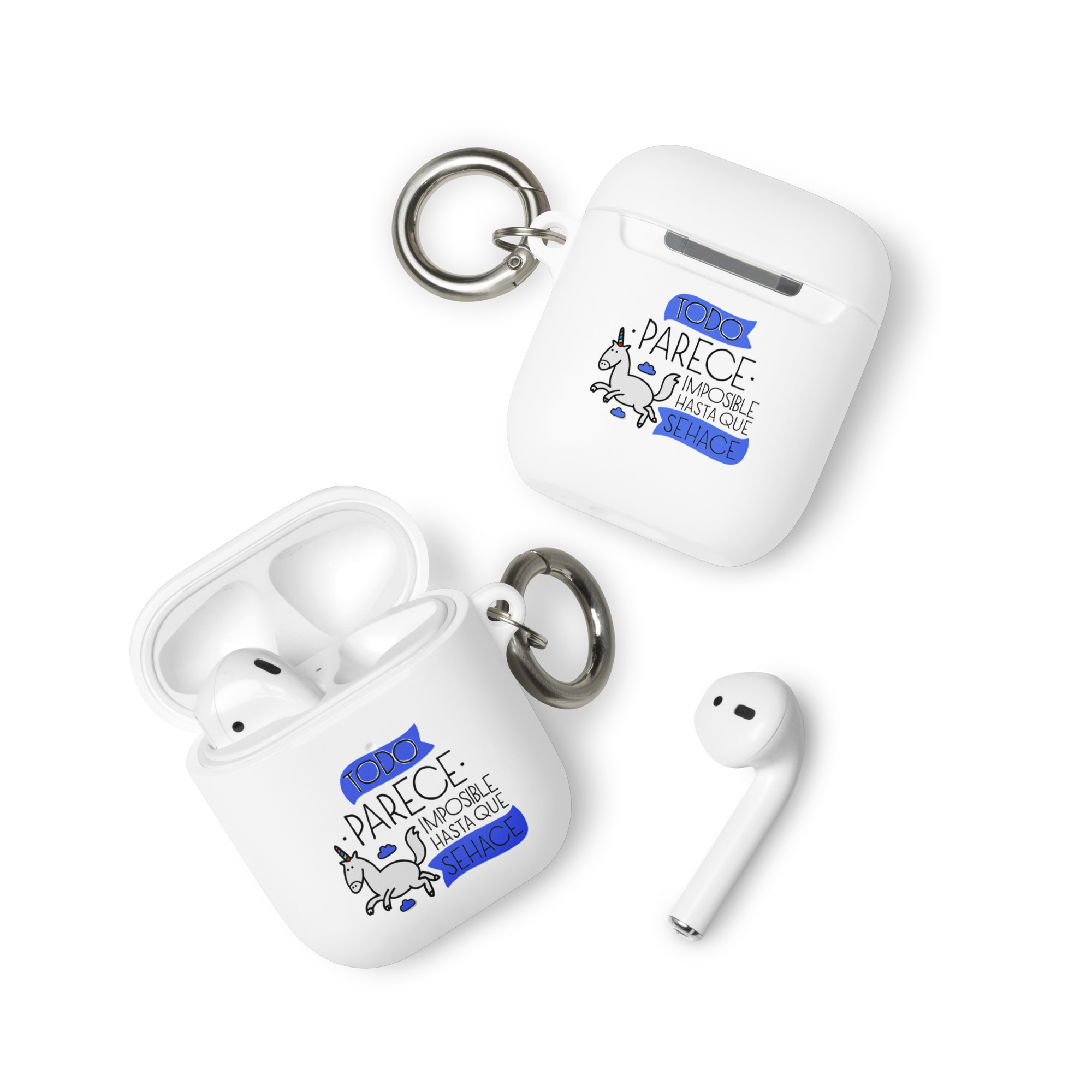 Todo parece imposible hasta que se hace - Funda de silicona para AirPods® - Imagen 5