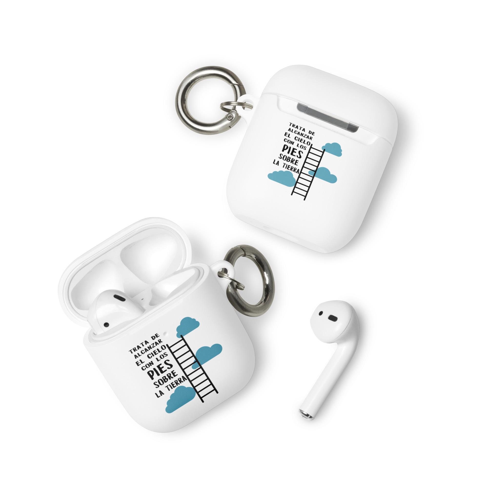 Trata de alcanzar el cielo con los pies sobre la tierra - Funda de silicona para AirPods® - Imagen 5