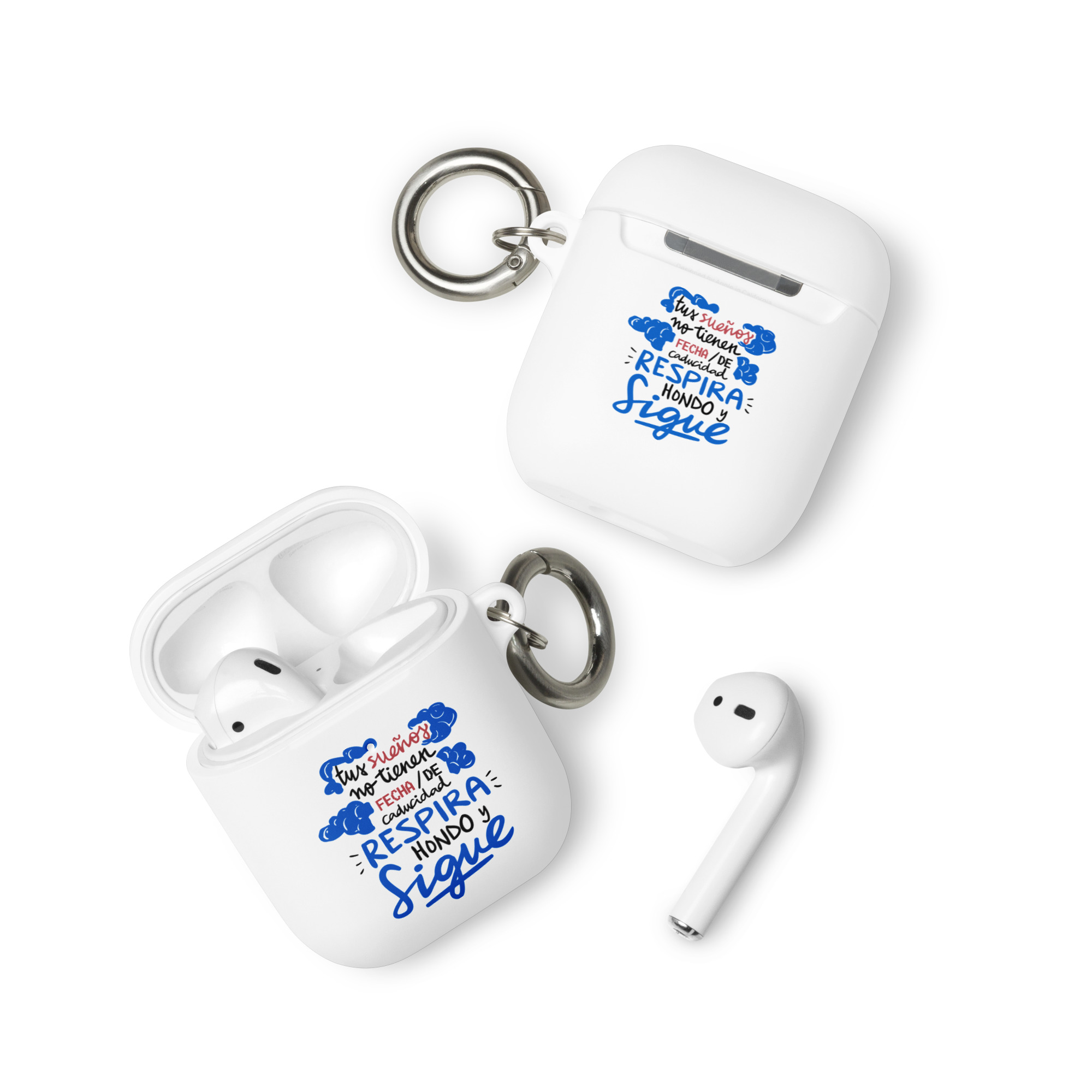 Tus sueños no tienen fecha de caducidad, respira hondo y sigue - Funda de silicona para AirPods® - Imagen 5