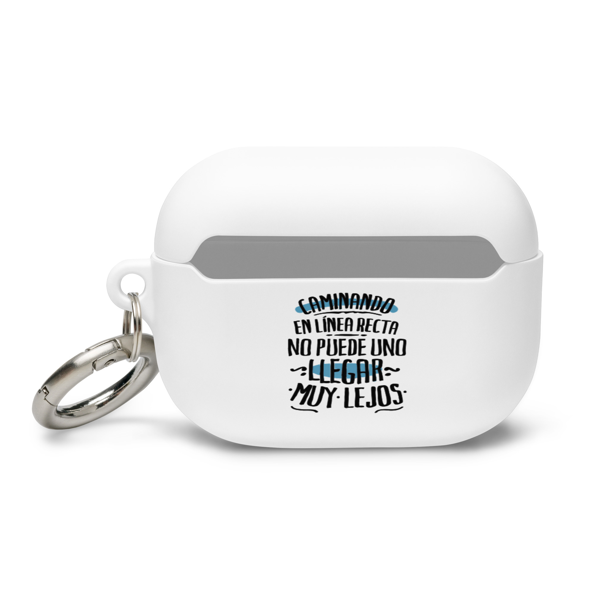 Caminando En línea recta uno no puede llegar muy lejos - Funda de silicona para AirPods® - Imagen 4