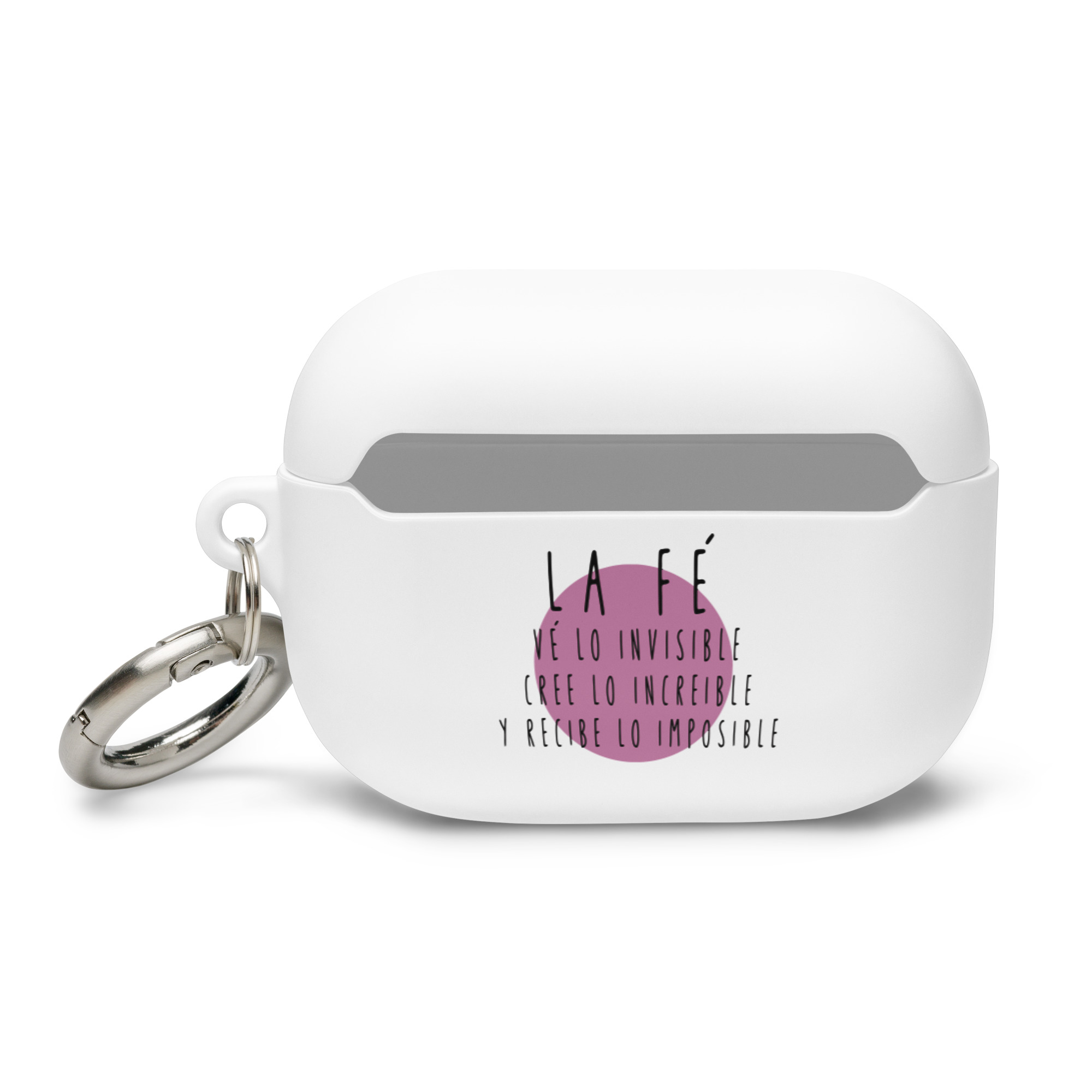 La fe ve lo invisible, cree lo increíble y recibe lo imposible - Funda de silicona para AirPods® - Imagen 4