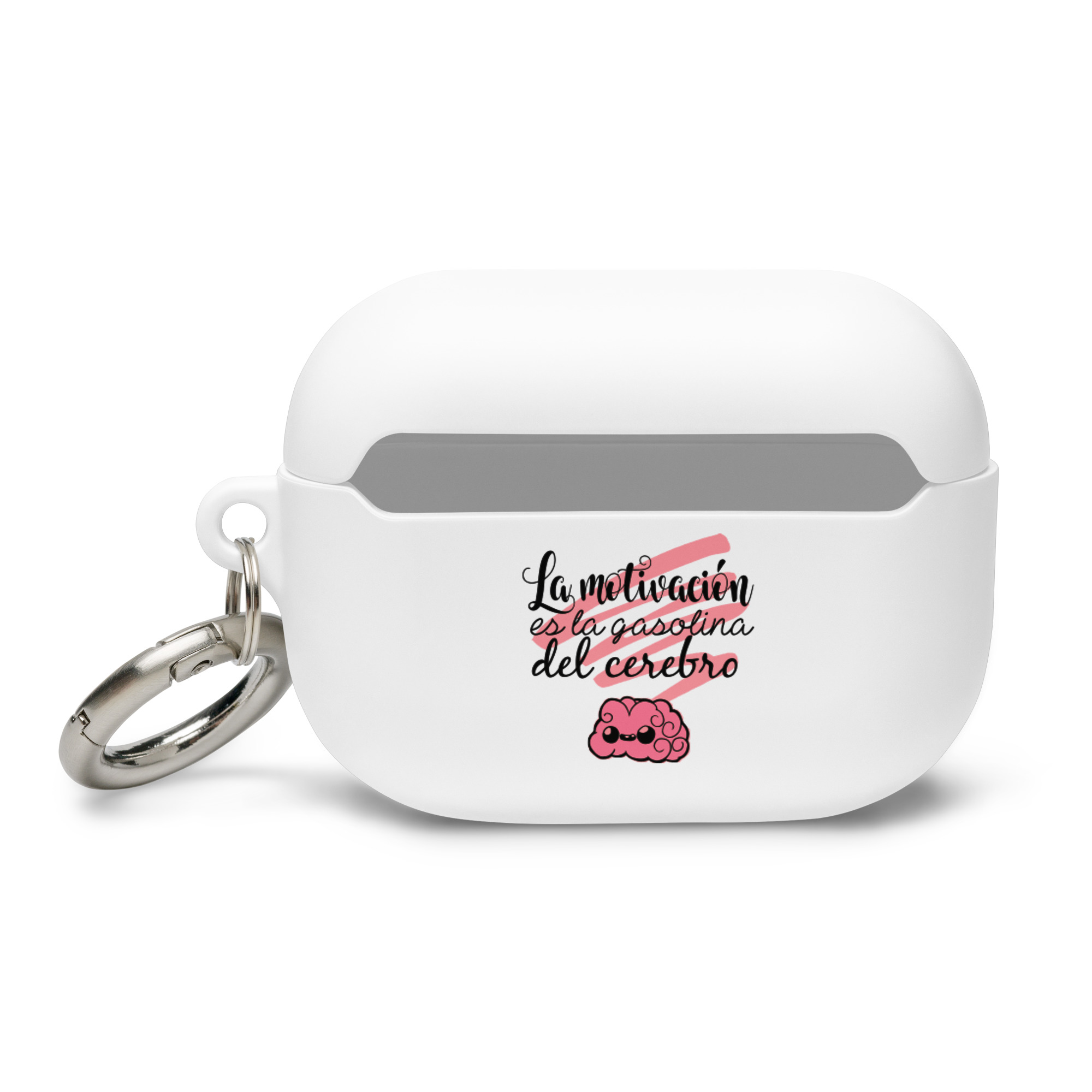 La motivación es la gasolina de nuestro cerebro - Funda de silicona para AirPods® - Imagen 4