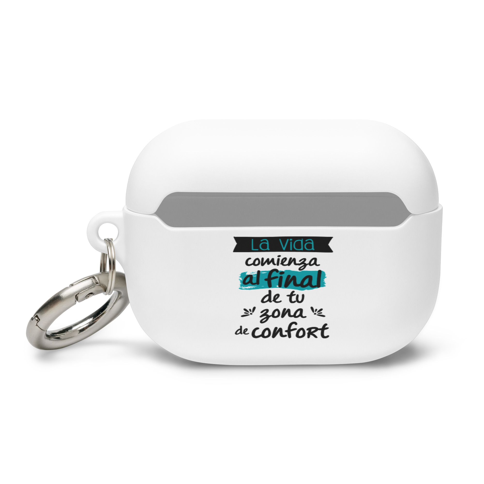 La vida comienza al final de tu zona de confort - Funda de silicona para AirPods® - Imagen 4