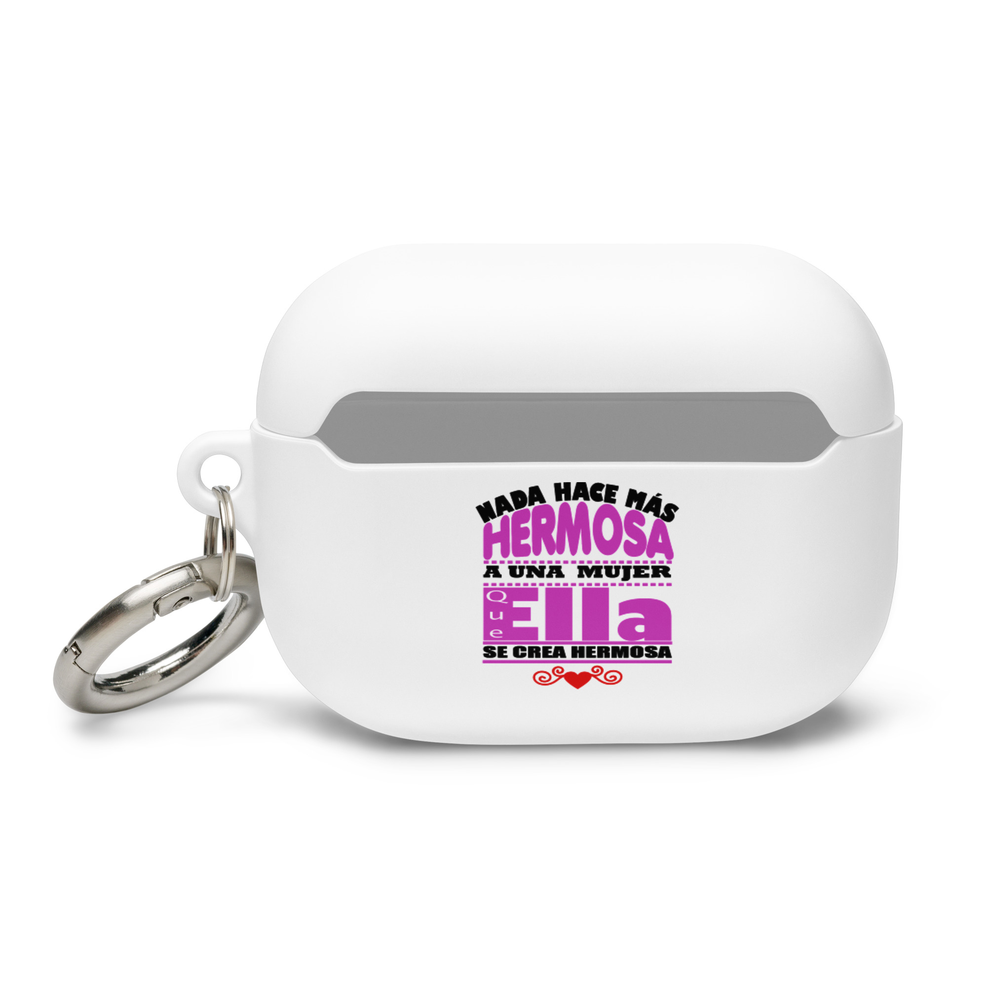Nada hace mas hermosa a una mujer que ella se crea hermosa - Funda de silicona para AirPods® - Imagen 4
