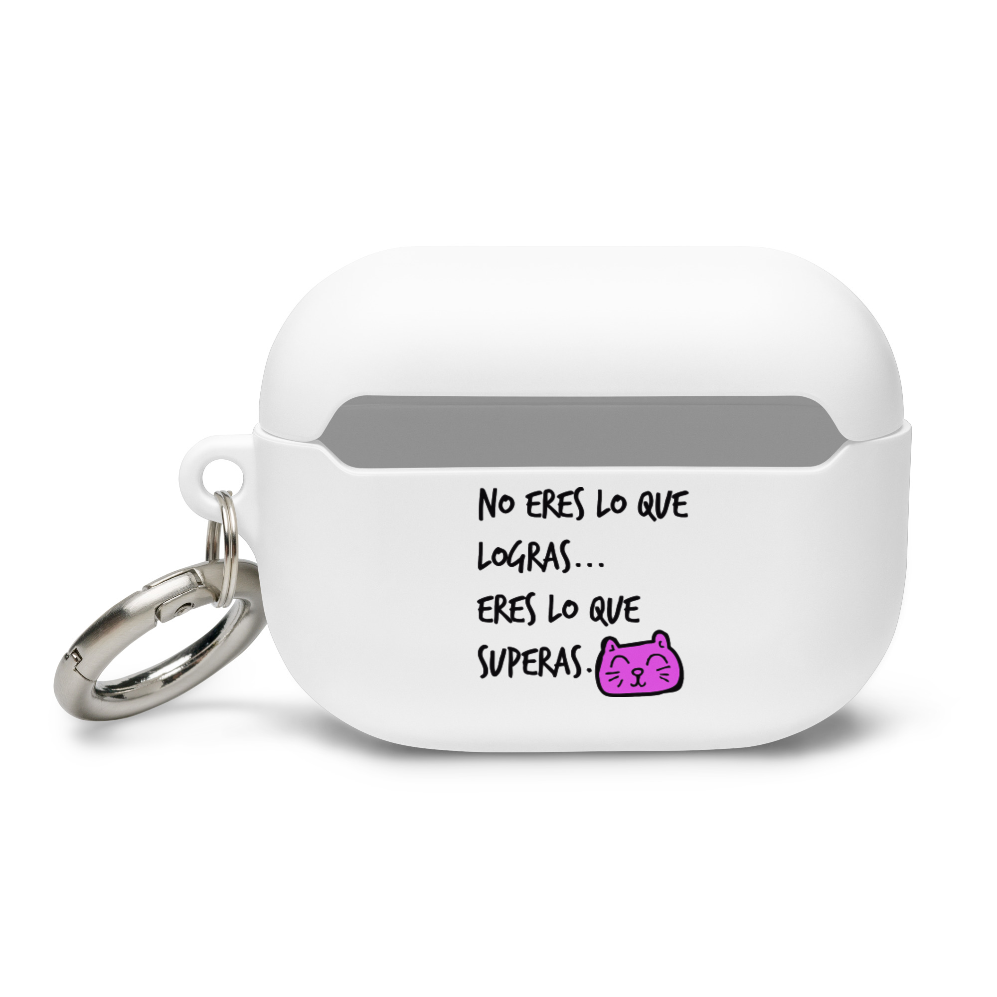 No eres lo que logras, eres lo que superas - Funda de silicona para AirPods® - Imagen 4