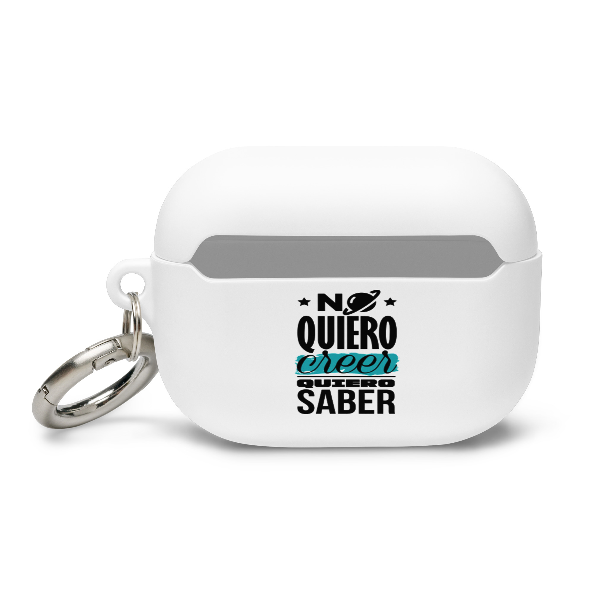 No quiero creer quiero saber - Funda de silicona para AirPods® - Imagen 4