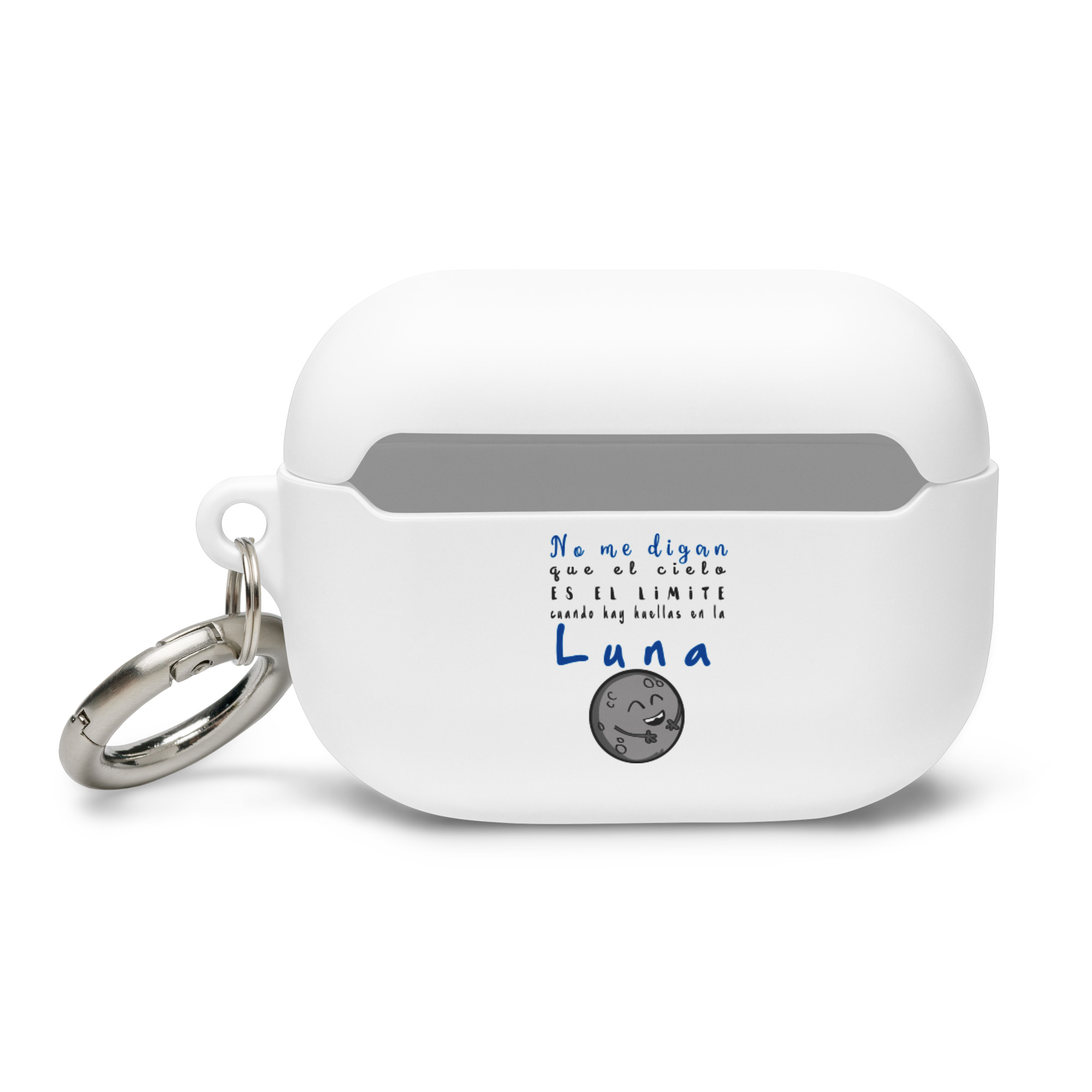 No me digan que el cielo es el límite cuando hay huellas en la luna - Funda de silicona para AirPods® - Imagen 4