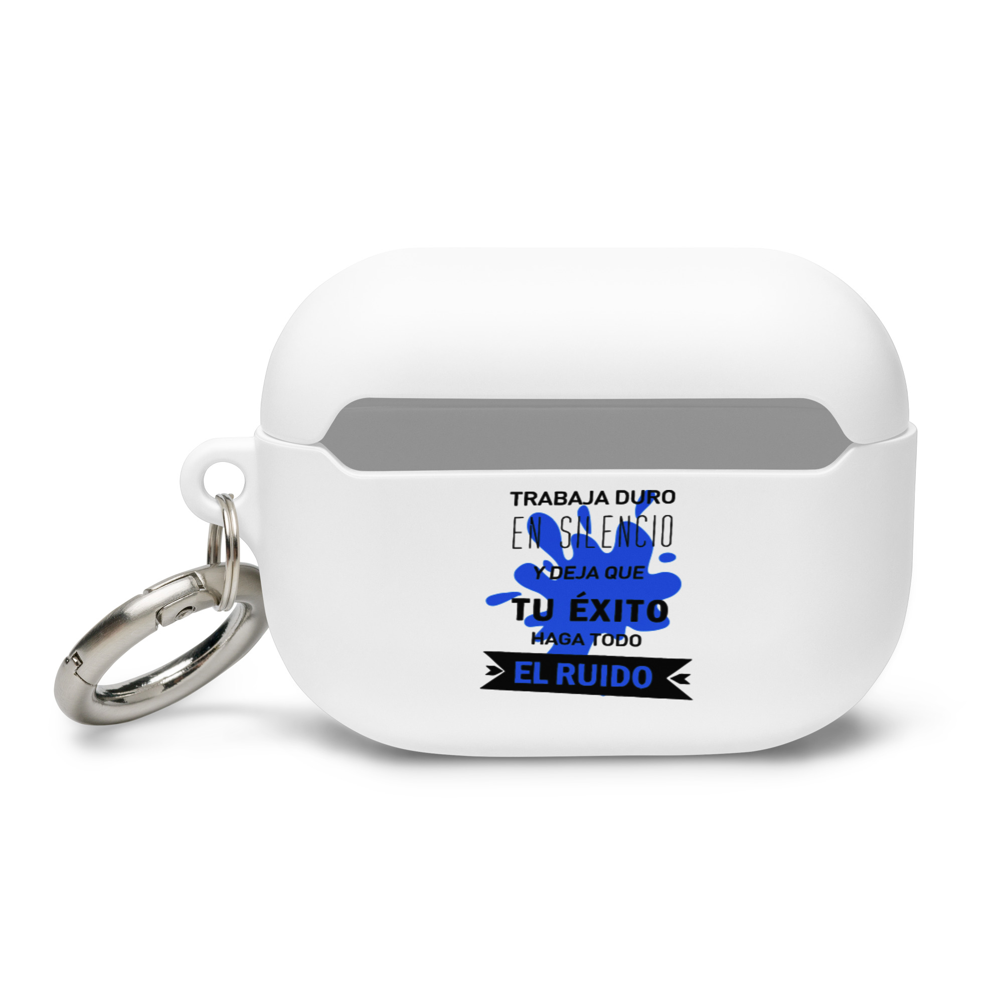 Trabaja duro en silencio y deja que tu éxito haga todo el ruido - Funda de silicona para AirPods® - Imagen 4