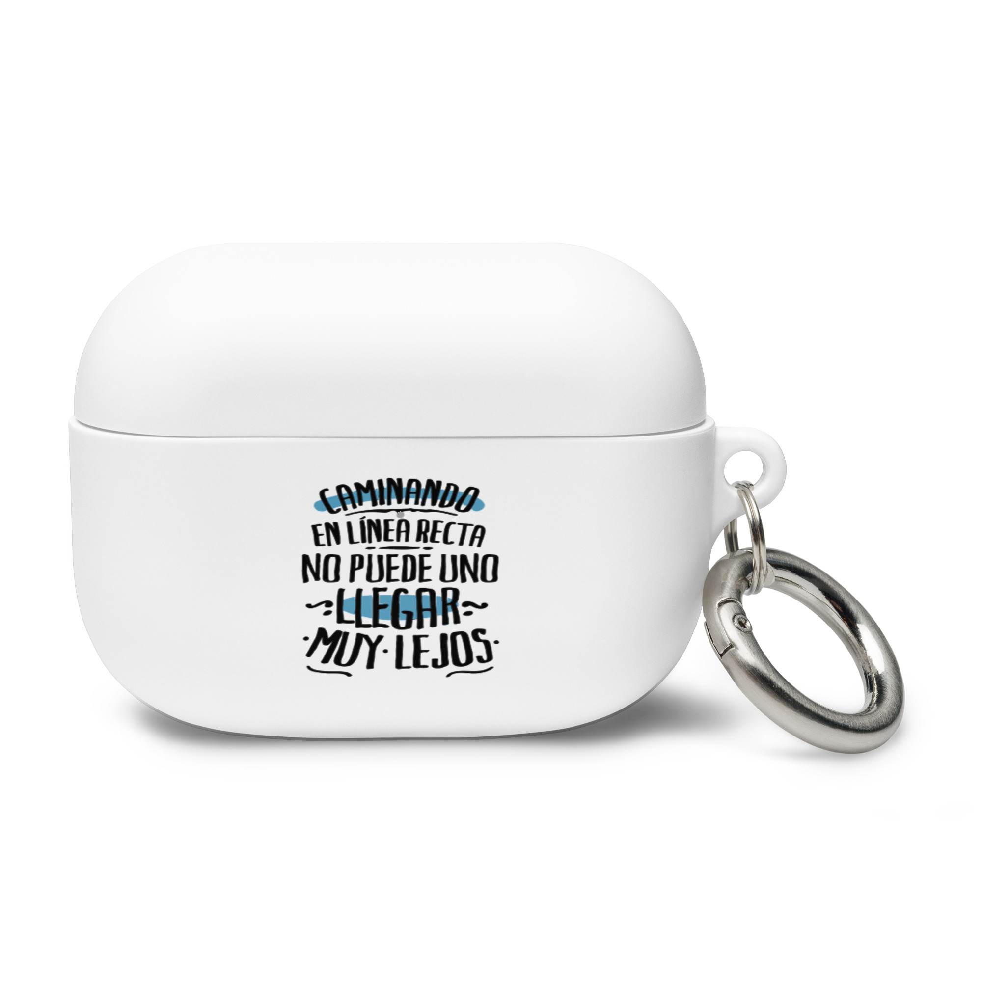 Caminando En línea recta uno no puede llegar muy lejos - Funda de silicona para AirPods® - Imagen 3