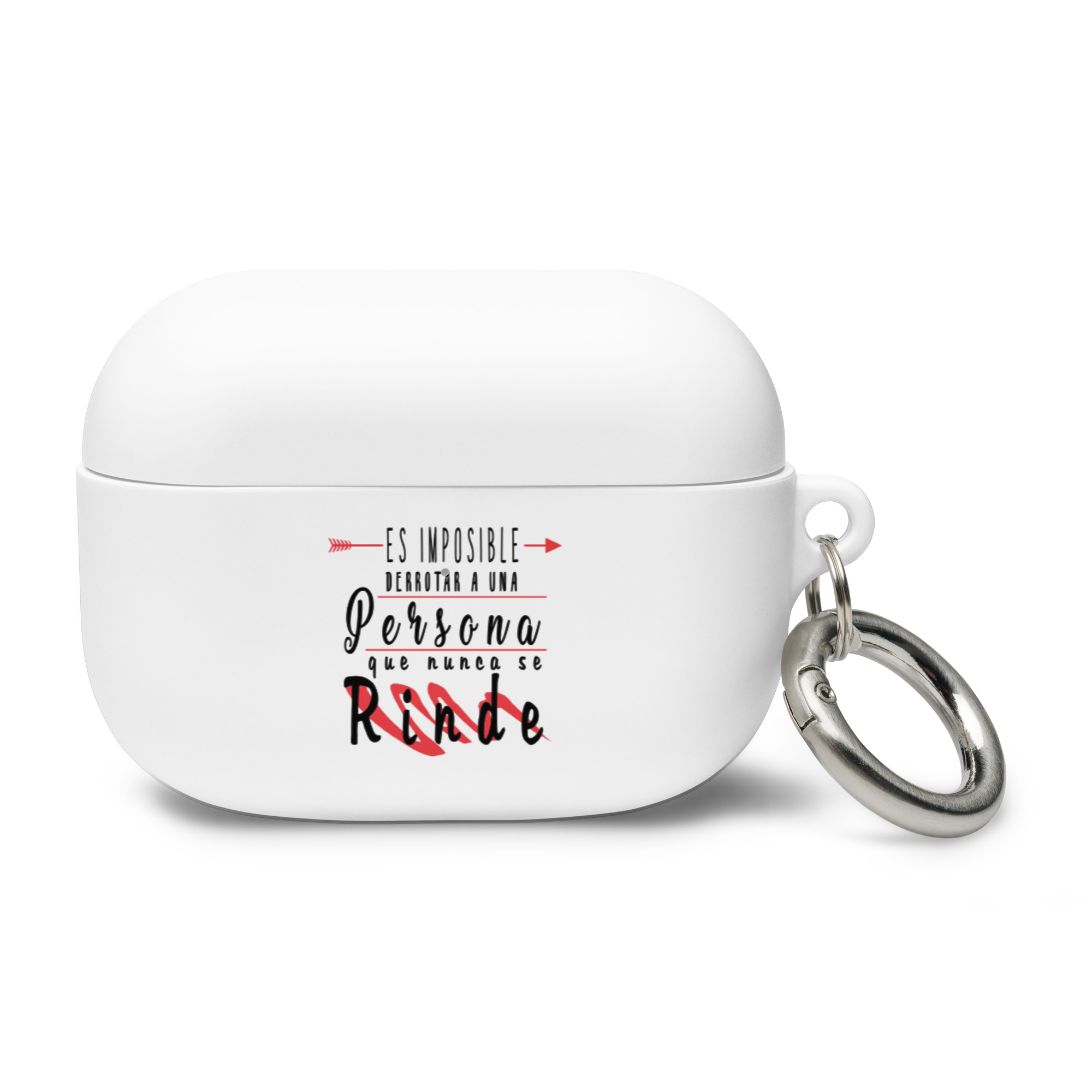 Es imposible derrotar a una persona que nunca se rinde - Funda de silicona para AirPods® - Imagen 3