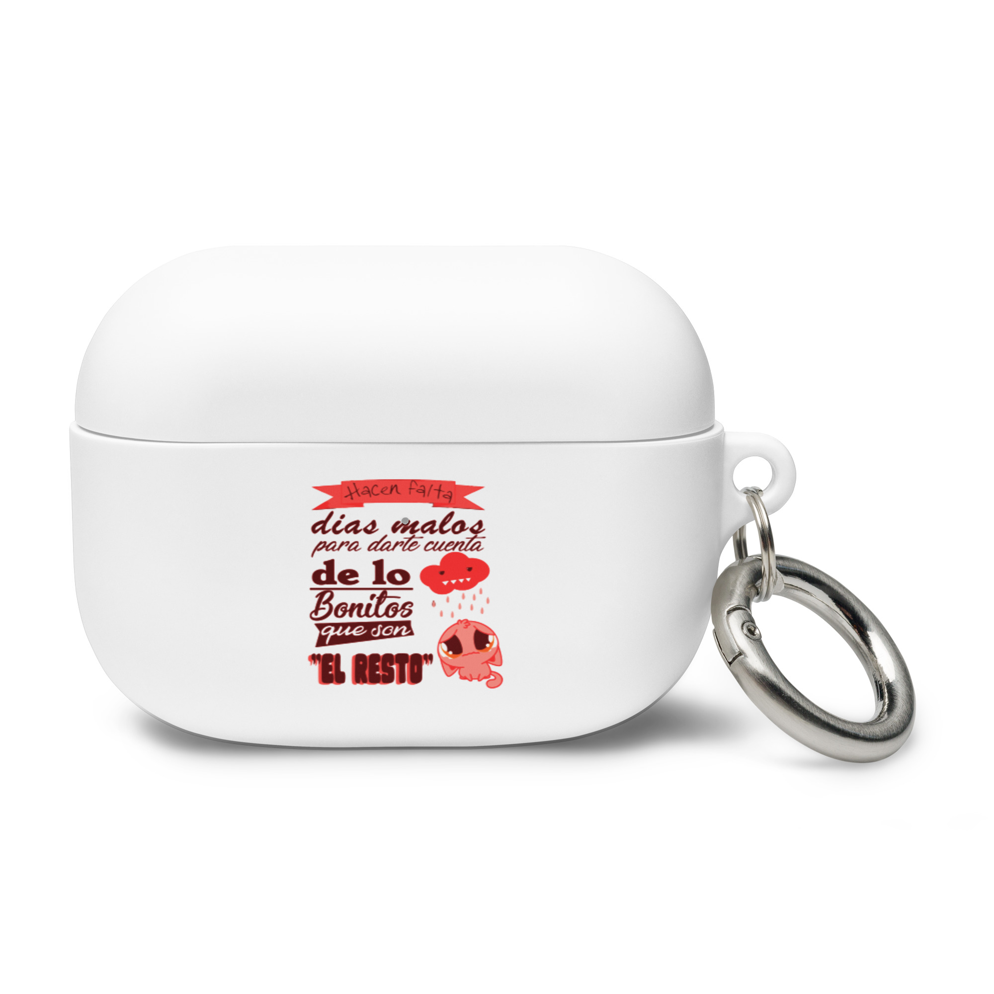 Hacen falta días malos para ver lo bonitos que son el resto - Funda de silicona para AirPods® - Imagen 3