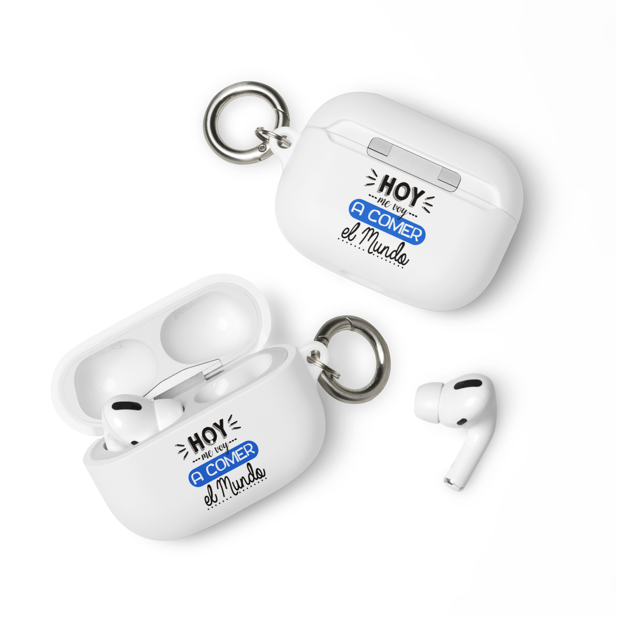 Hoy me voy a comer el mundo - Funda de silicona para AirPods® - Imagen 6