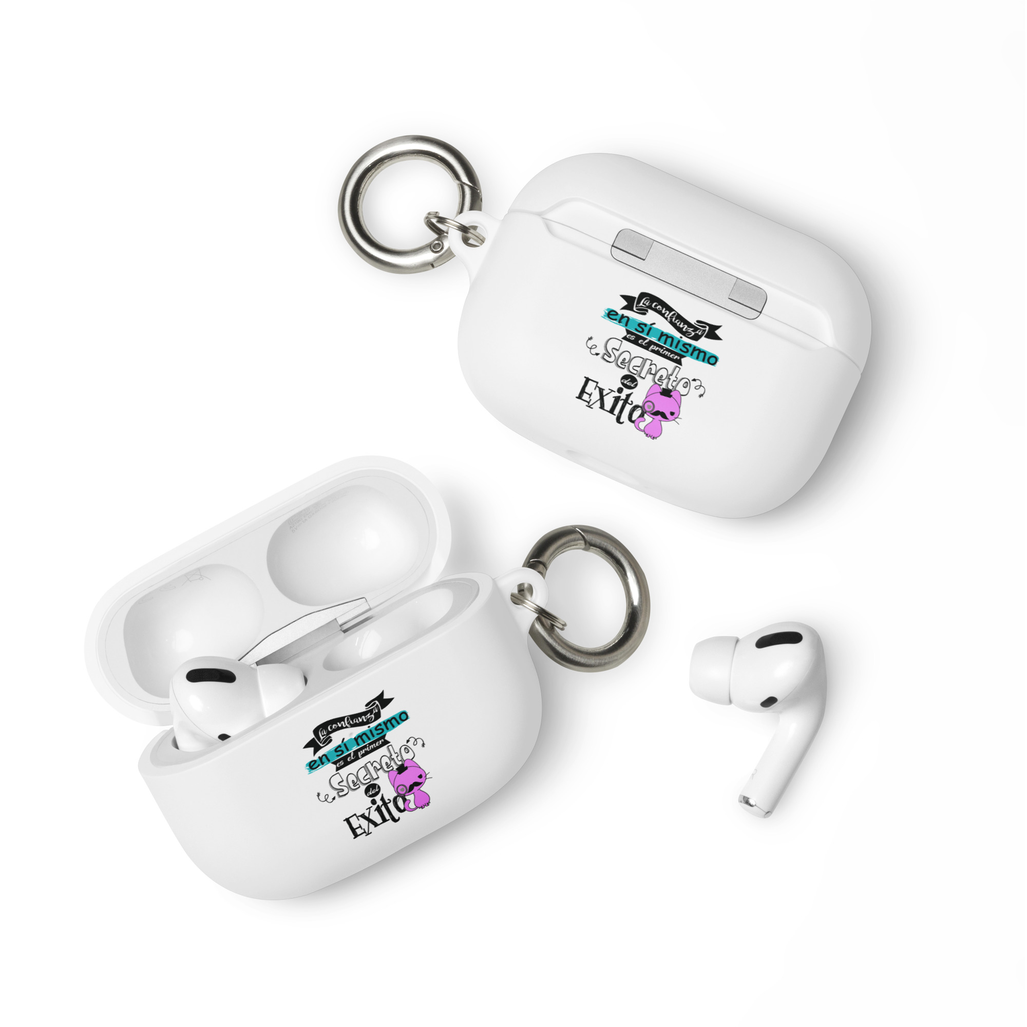 La confianza en si mismo es el primer secreto del éxito - Funda de silicona para AirPods® - Imagen 6