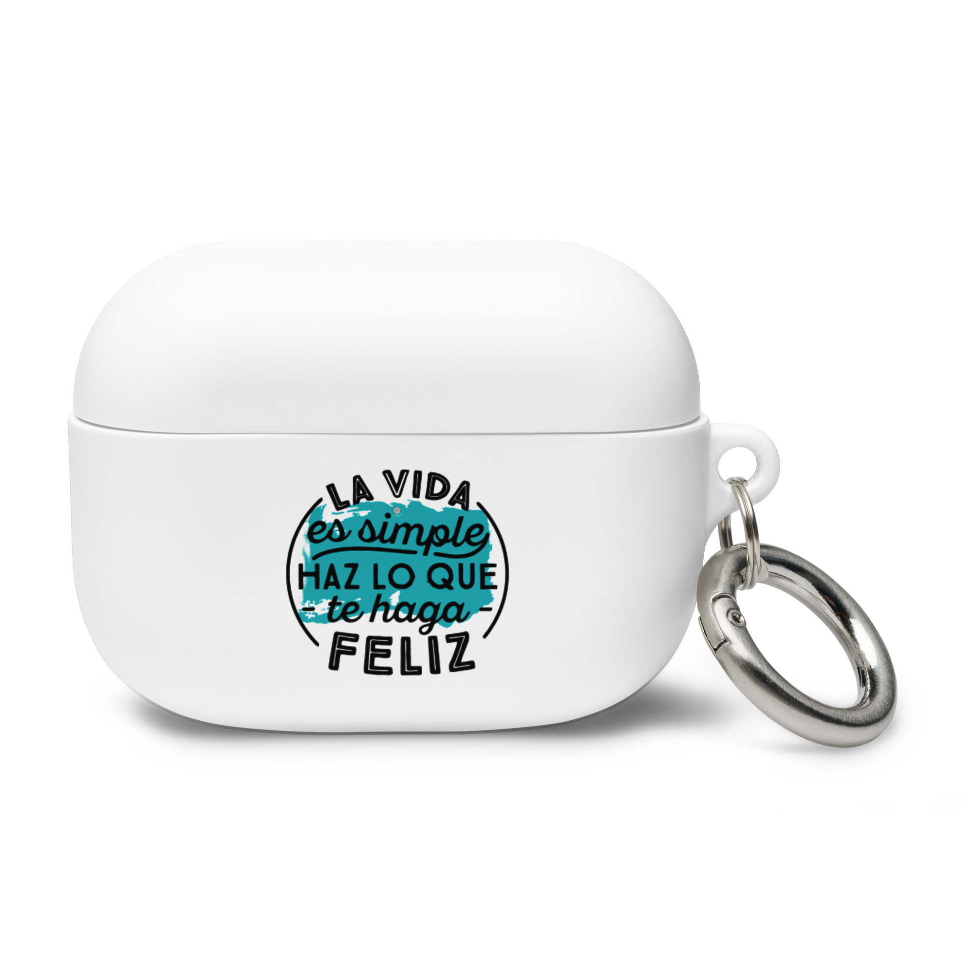 La Vida es simple, haz lo que te haga feliz - Funda de silicona para AirPods® - Imagen 3