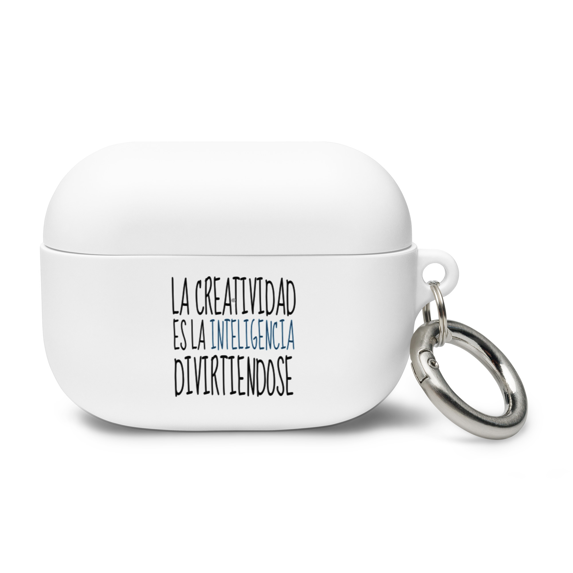 La creatividad es la inteligencia divirtiéndose - Funda de silicona para AirPods® - Imagen 3