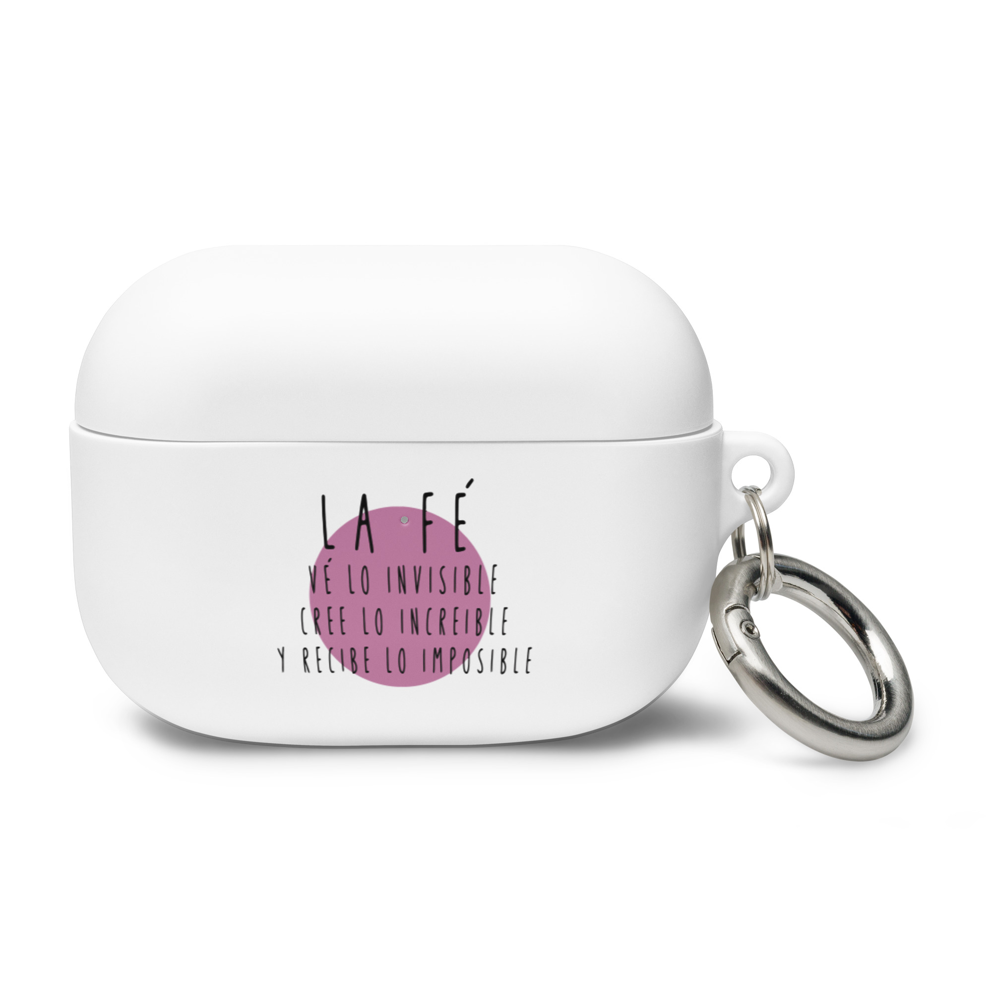 La fe ve lo invisible, cree lo increíble y recibe lo imposible - Funda de silicona para AirPods® - Imagen 3