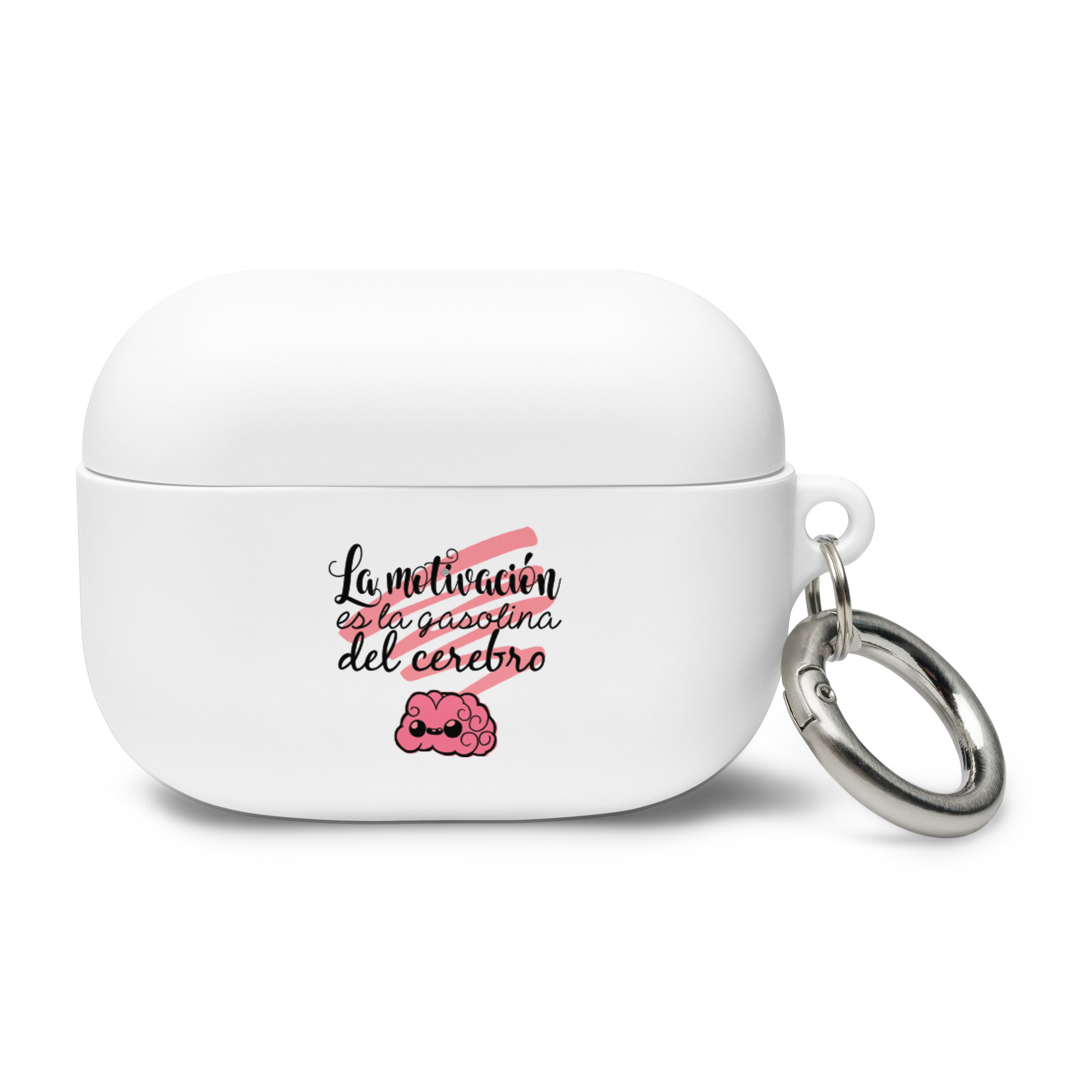 La motivación es la gasolina de nuestro cerebro - Funda de silicona para AirPods® - Imagen 3