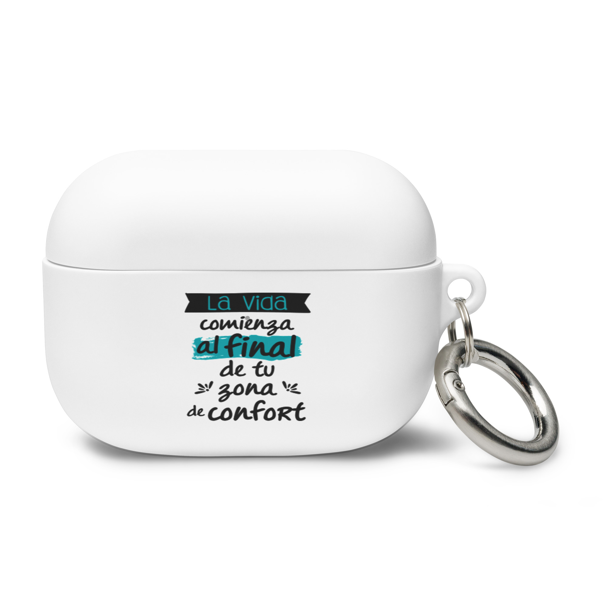 La vida comienza al final de tu zona de confort - Funda de silicona para AirPods® - Imagen 3