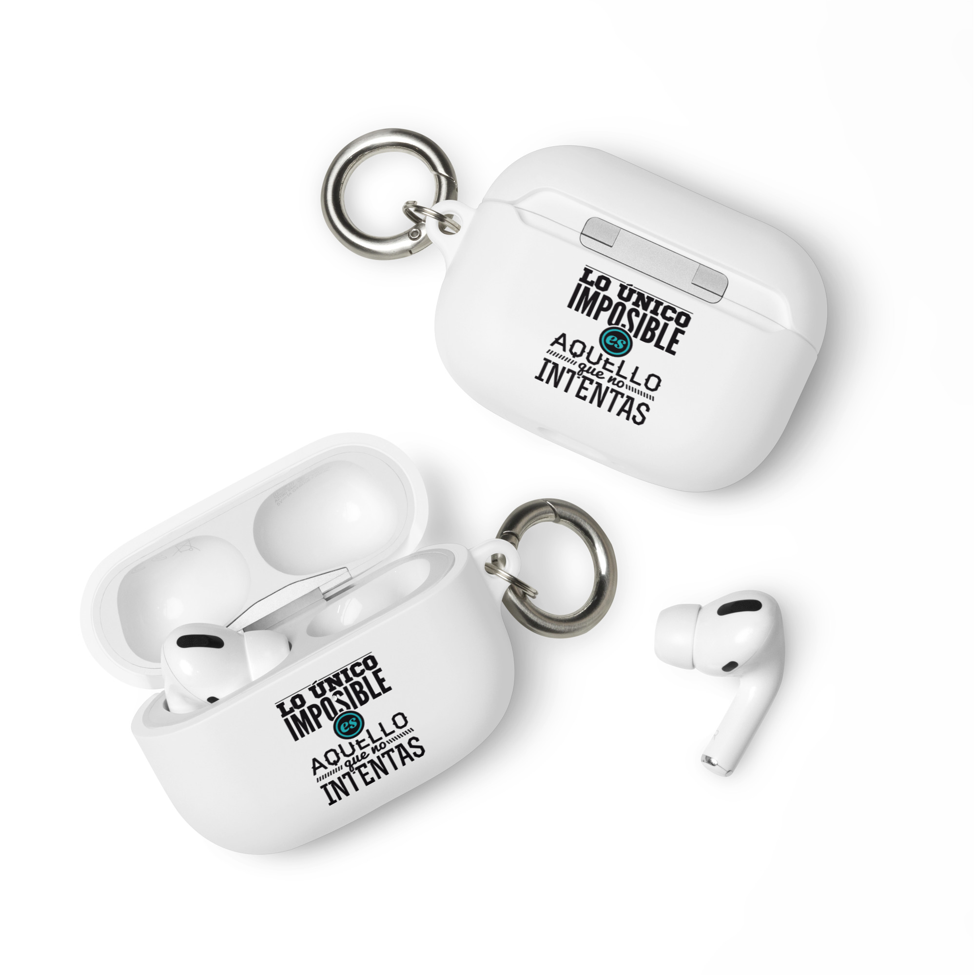 Lo único imposible es aquello que no intentas - Funda de silicona para AirPods® - Imagen 6