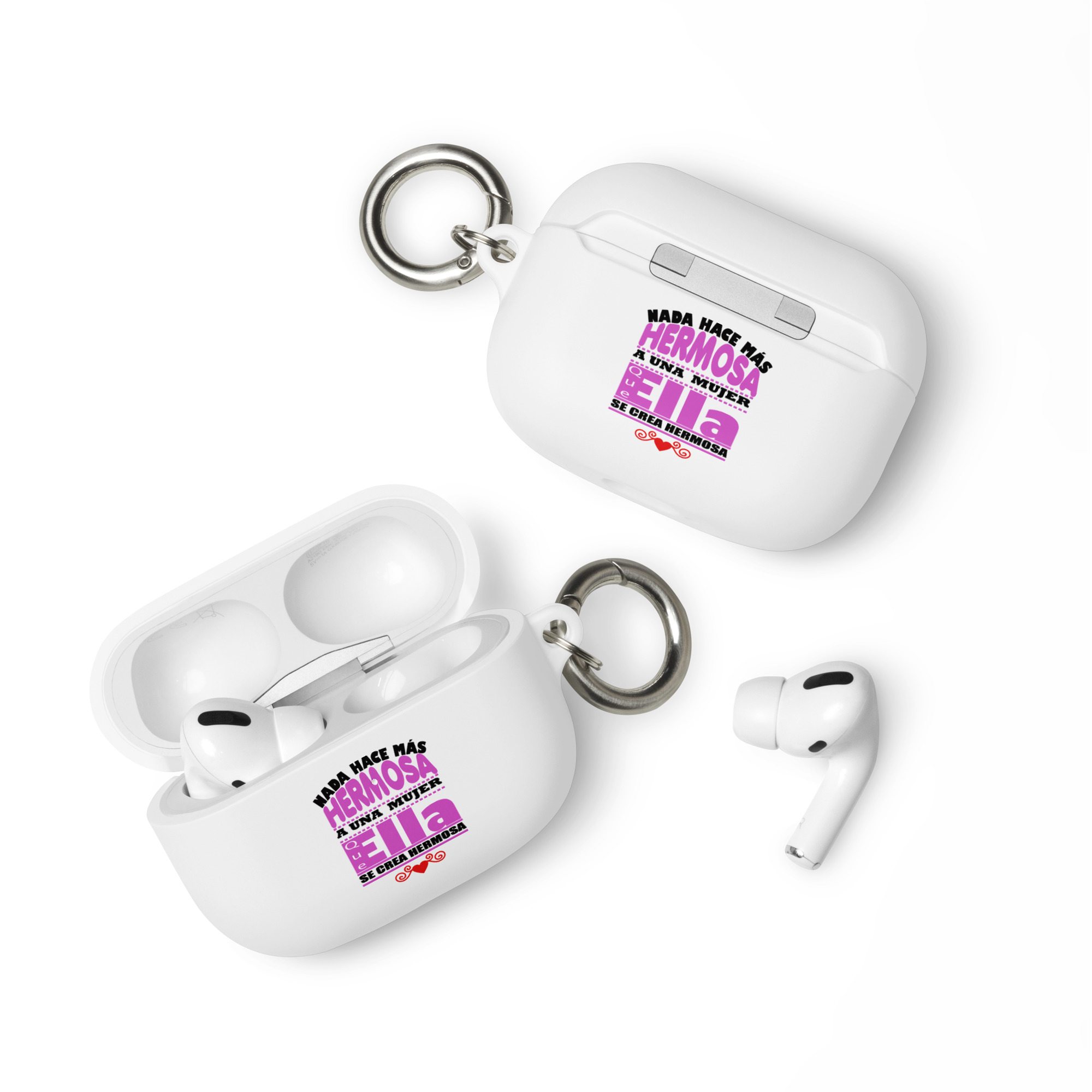 Nada hace mas hermosa a una mujer que ella se crea hermosa - Funda de silicona para AirPods® - Imagen 6