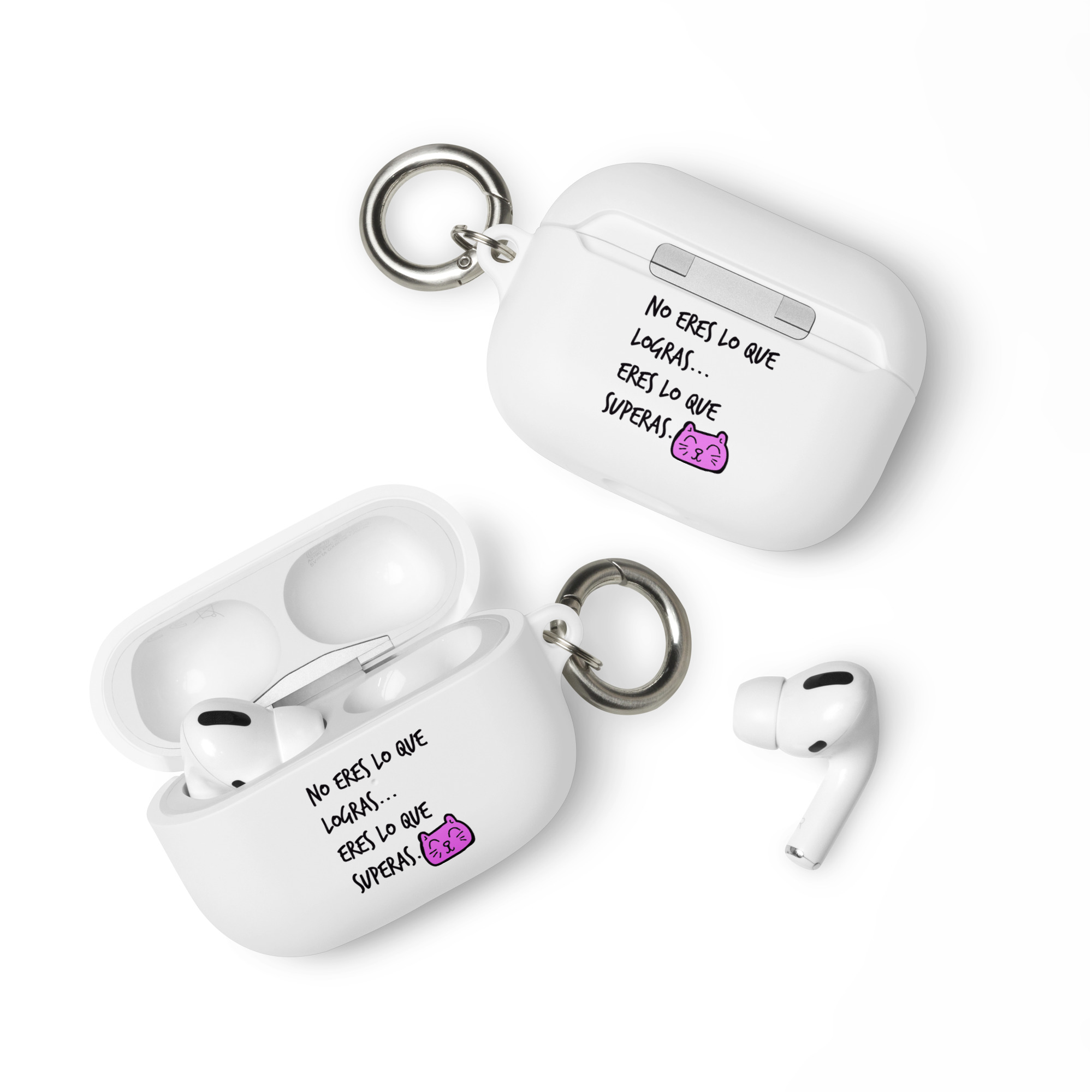 No eres lo que logras, eres lo que superas - Funda de silicona para AirPods® - Imagen 6
